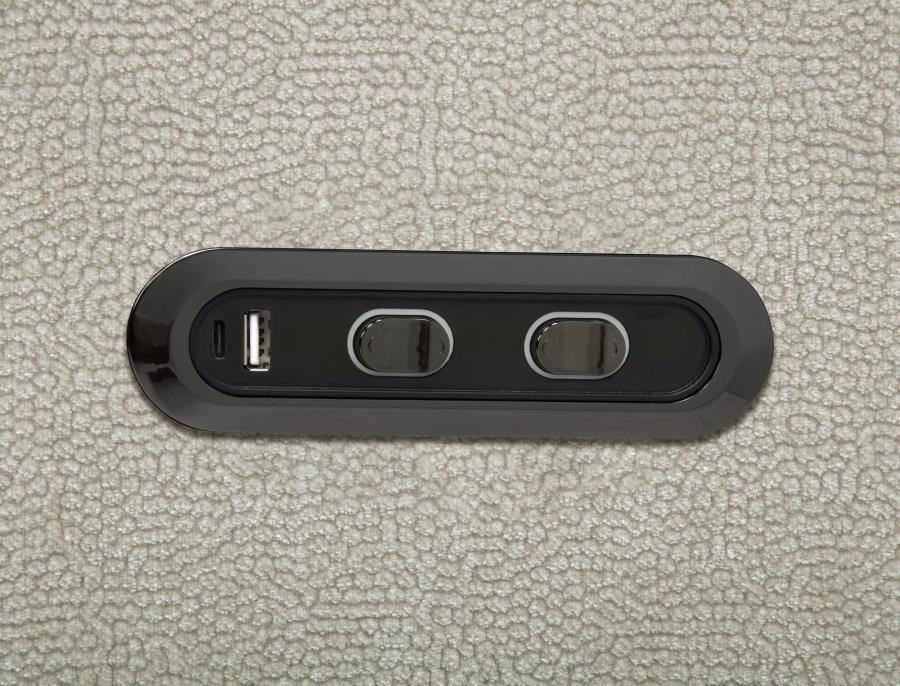 Kennett - Chenille Upholstered Power Recliner Chair - Ivory - Urban Living Furniture (Los Angeles, CA)