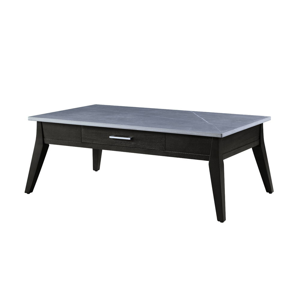 Zemocryss - Coffee Table - Sintered Stone Top & Dark Brown - Urban Living Furniture (Los Angeles, CA)