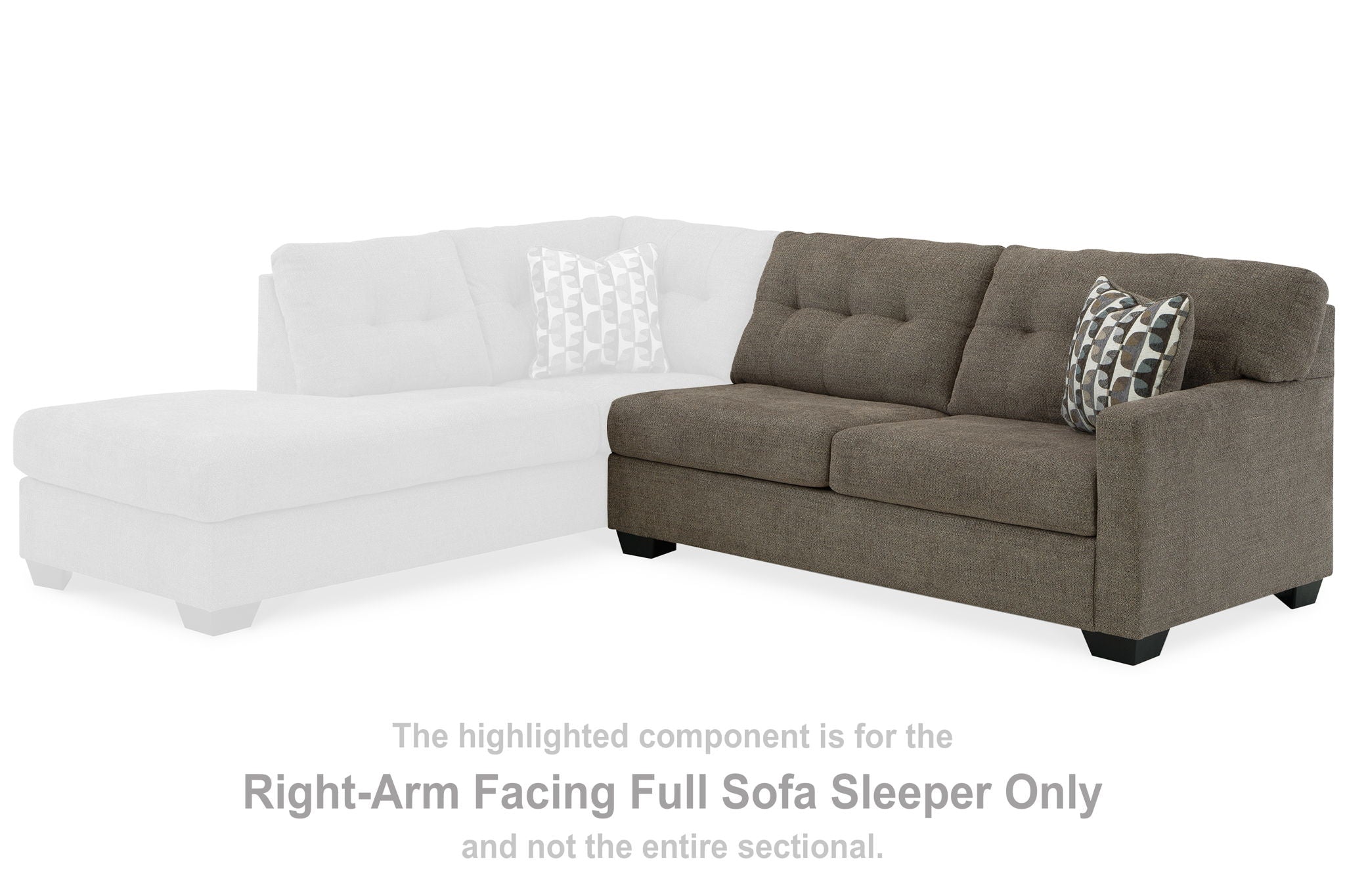 Mahoney - Chocolate - Raf Full Sofa Sleeper - Urban Living Furniture (Los Angeles, CA)