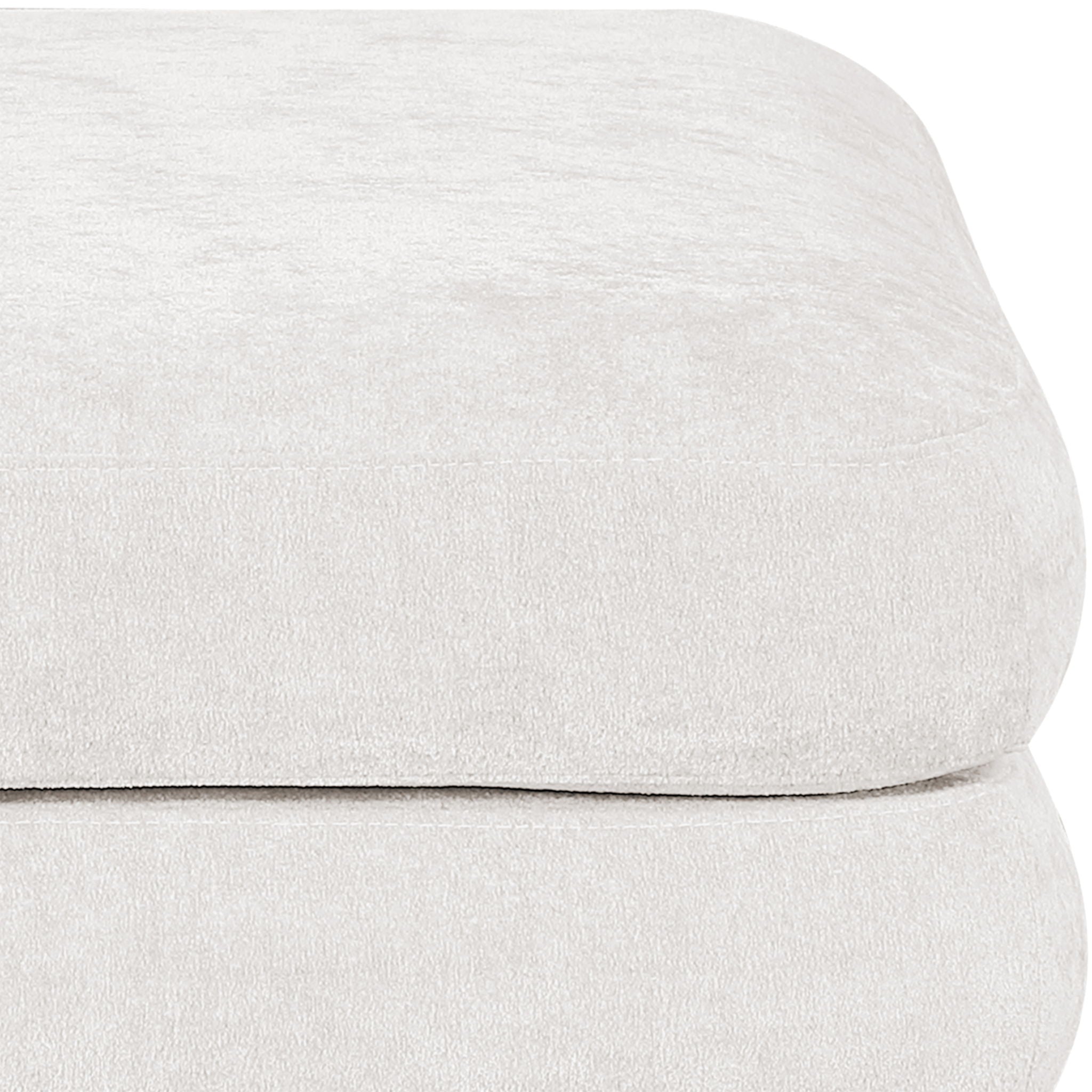 Stellar - Chenille Fabric Upholstered Modular Modular Ottoman