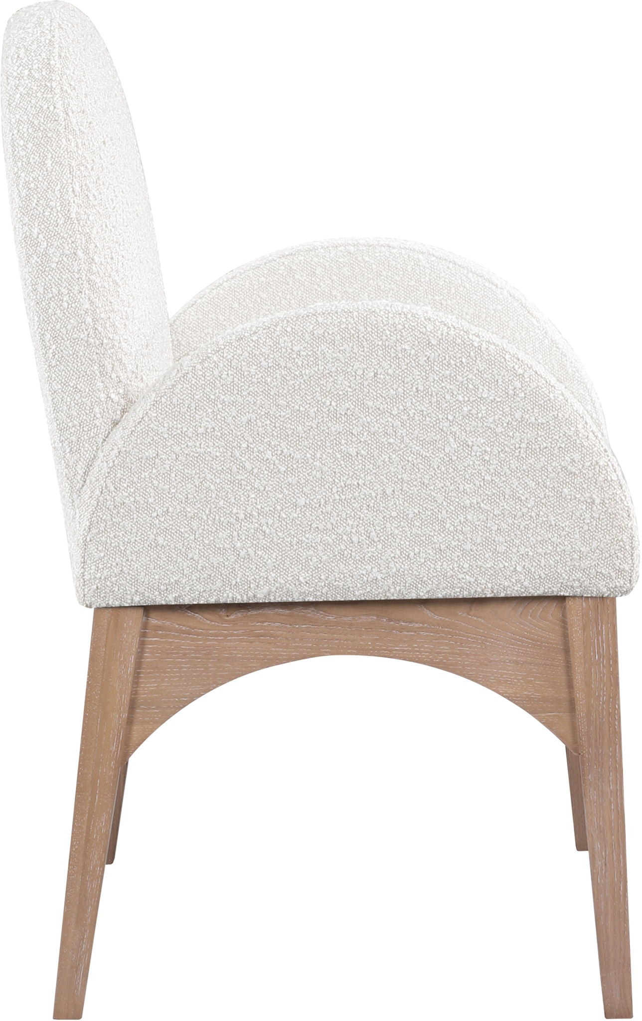 Waldorf - Boucle Dining Arm Chair With Natural Legs - Urban Living Furniture (Los Angeles, CA)