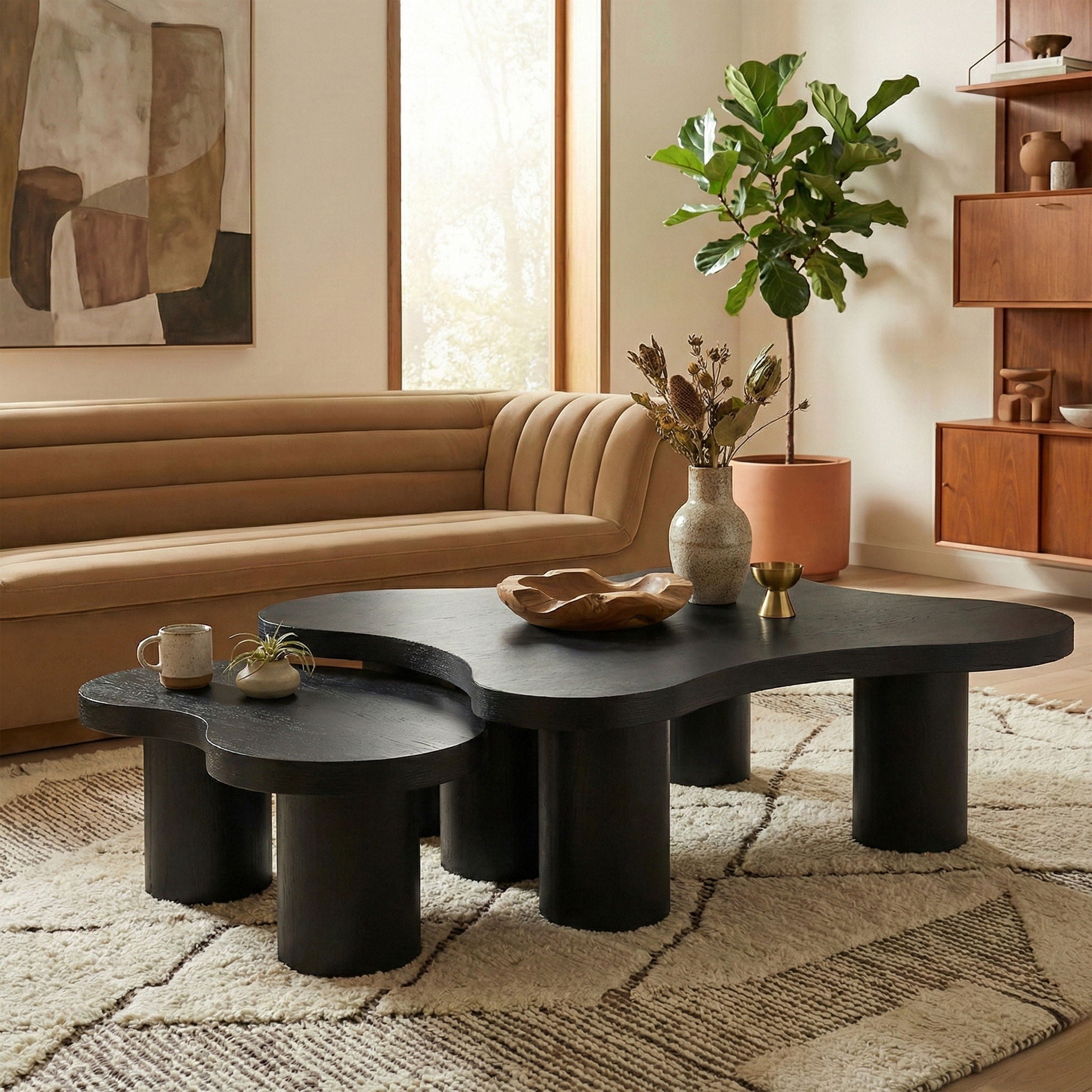 Cove - Oak Veneer And Solid Wood 2 Piece Coffee Table - Urban Living Furniture (Los Angeles, CA)