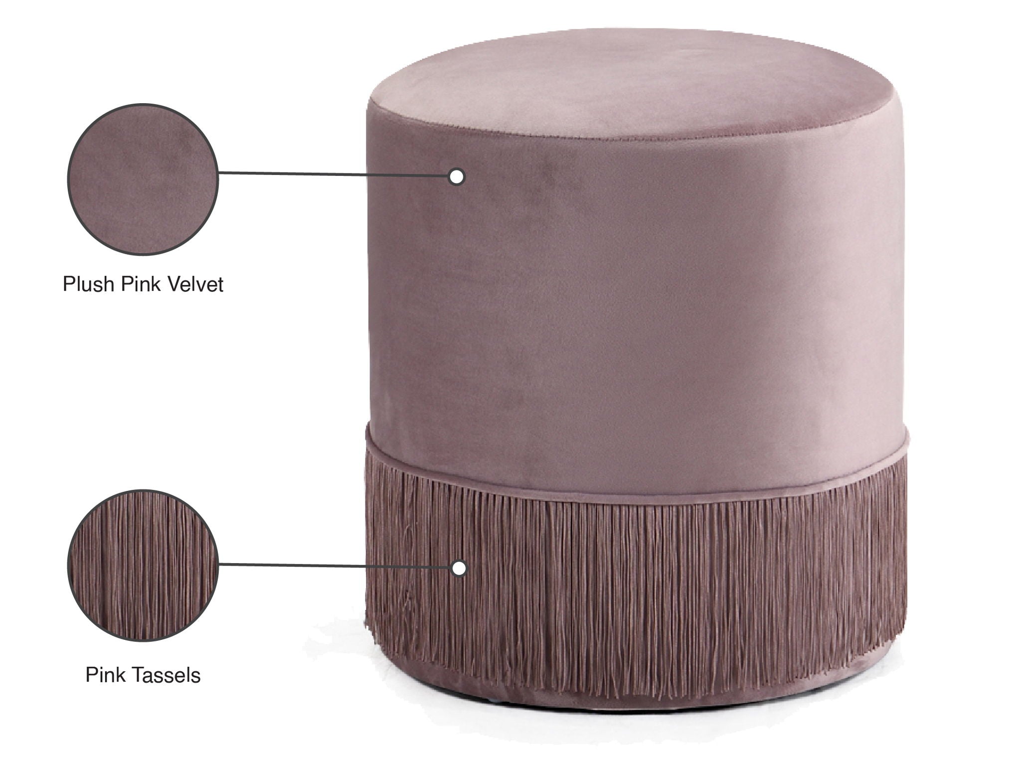 Teddy - Stool Ottoman - Urban Living Furniture (Los Angeles, CA)