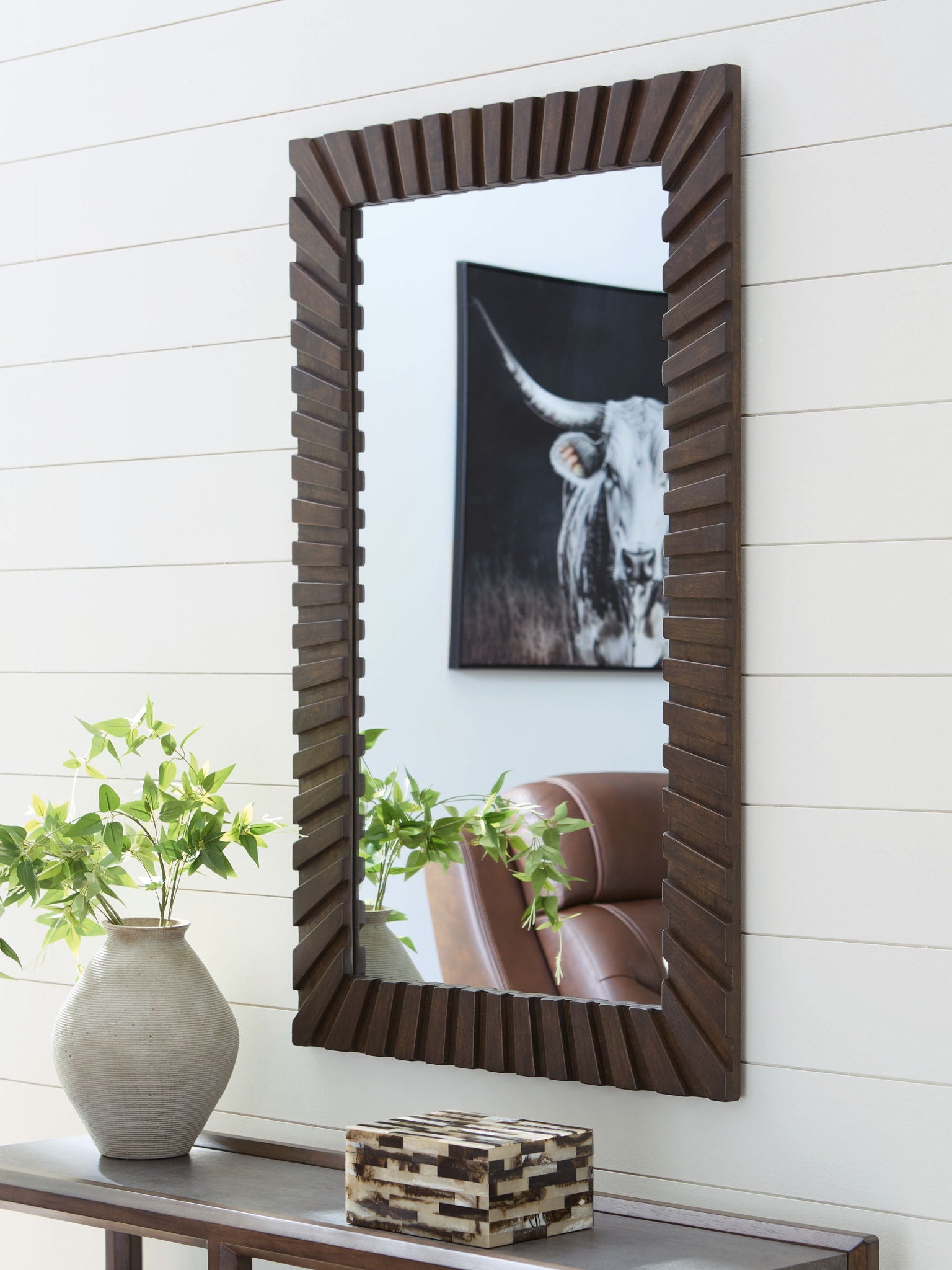 Advin - Dark Brown - Accent Mirror - Urban Living Furniture (Los Angeles, CA)