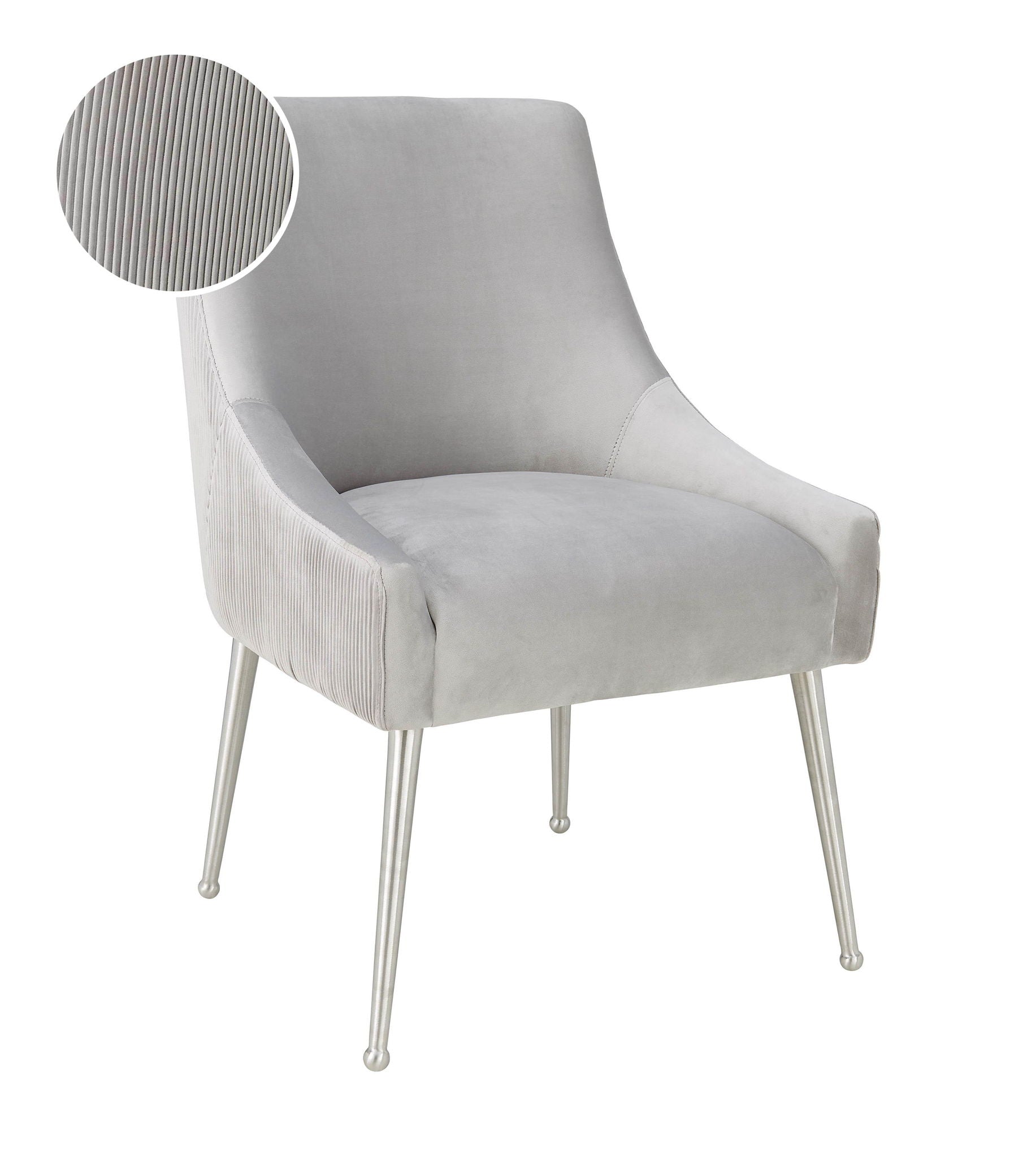 Beatrix - Pleated Velvet Side Chair - Urban Living Furniture (Los Angeles, CA)