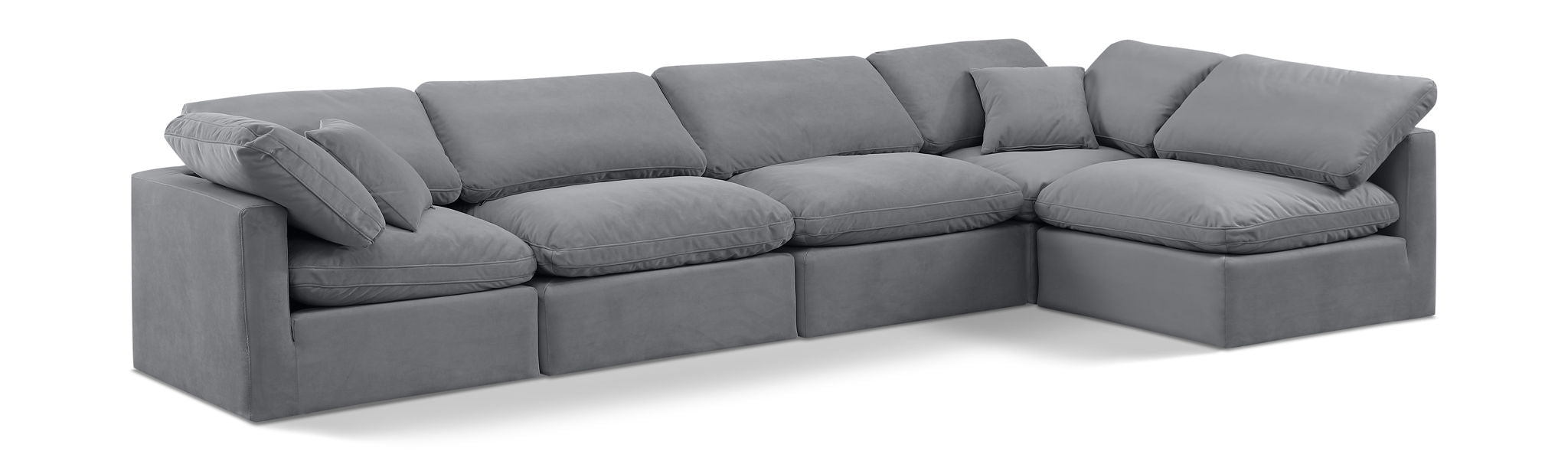 Indulge - Velvet 5 Piece Modular Sectional - Urban Living Furniture (Los Angeles, CA)