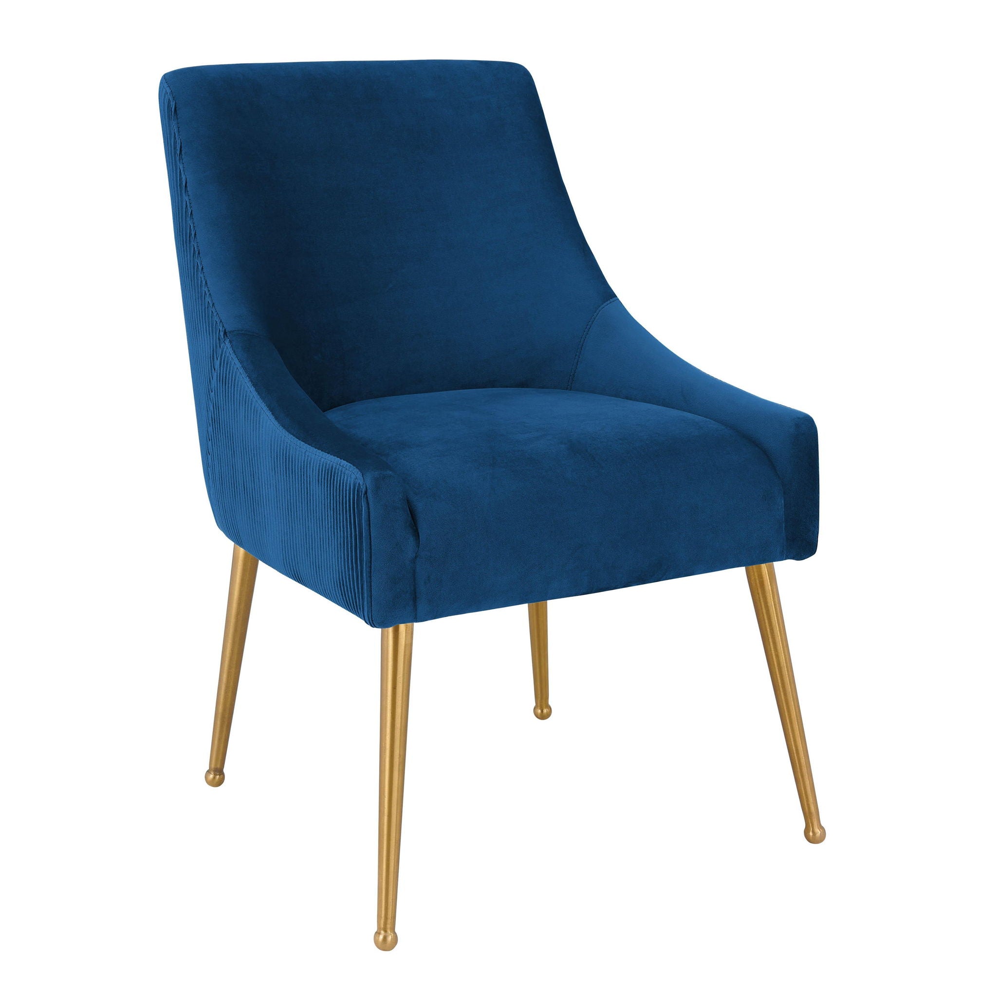 Beatrix - Pleated Velvet Side Chair - Urban Living Furniture (Los Angeles, CA)