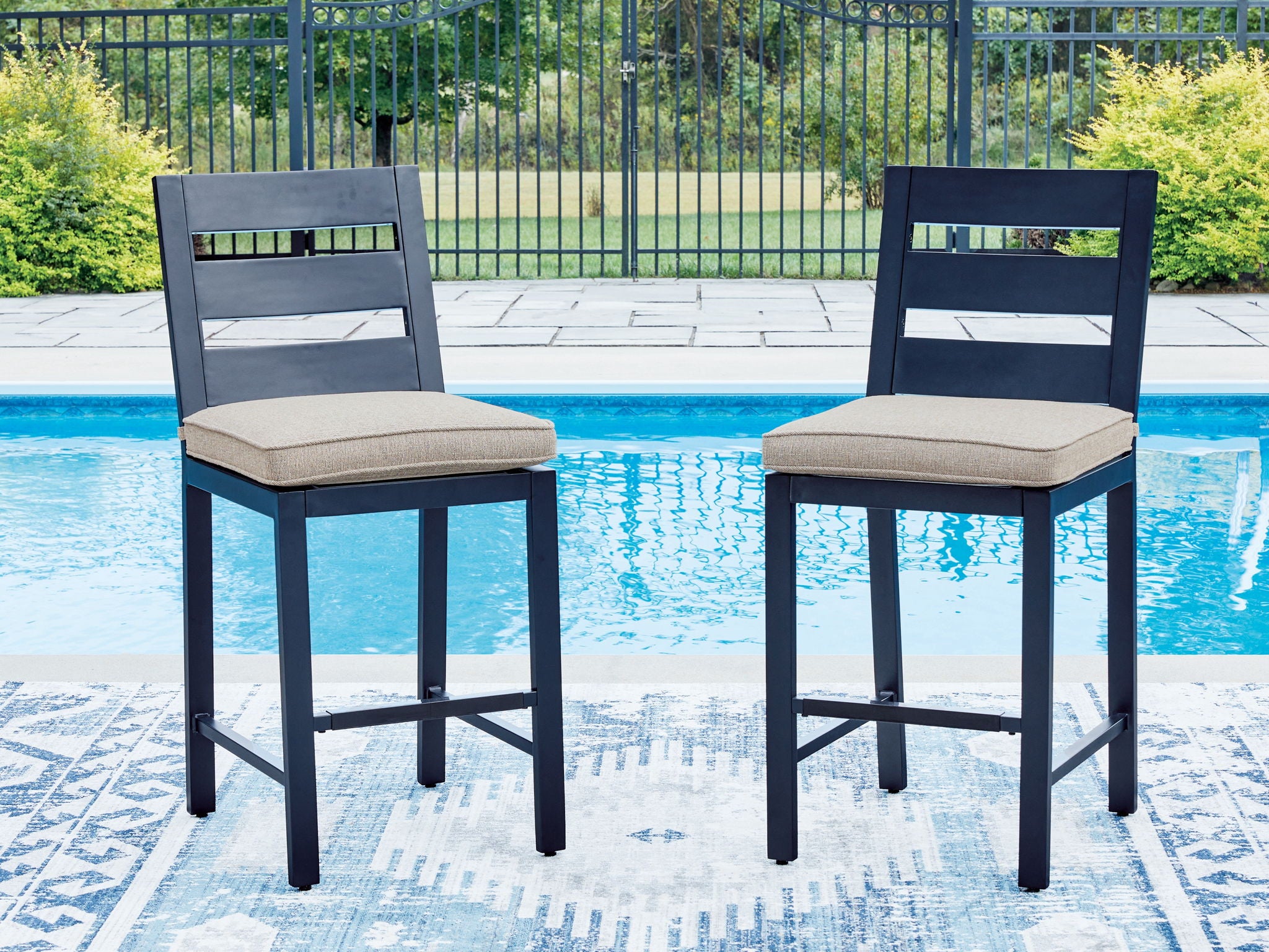 East Beach - Barstool (Set of 2) - Blue - Urban Living Furniture (Los Angeles, CA)