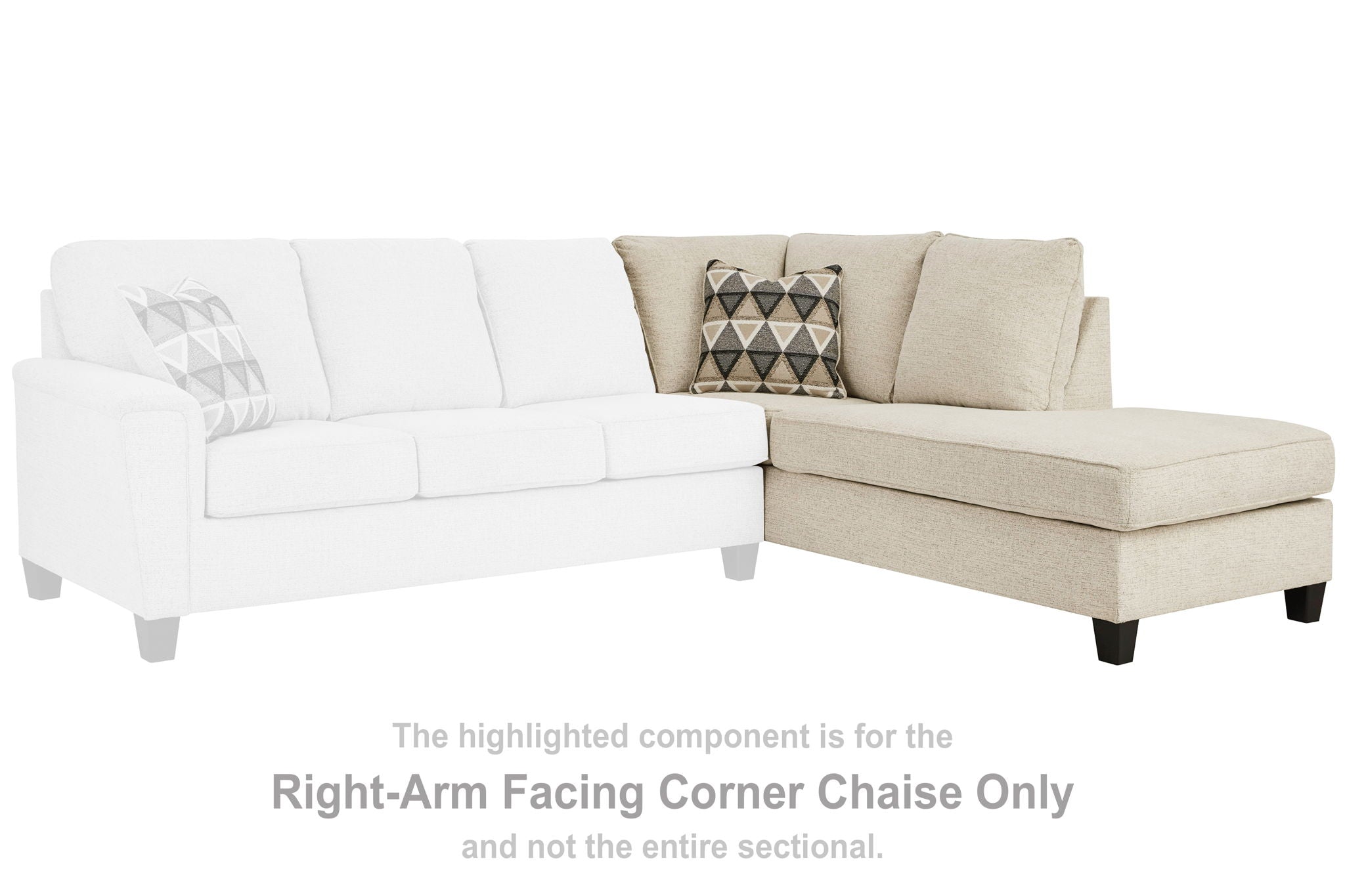 Abinger - Natural - RAF Corner Chaise - Urban Living Furniture (Los Angeles, CA)