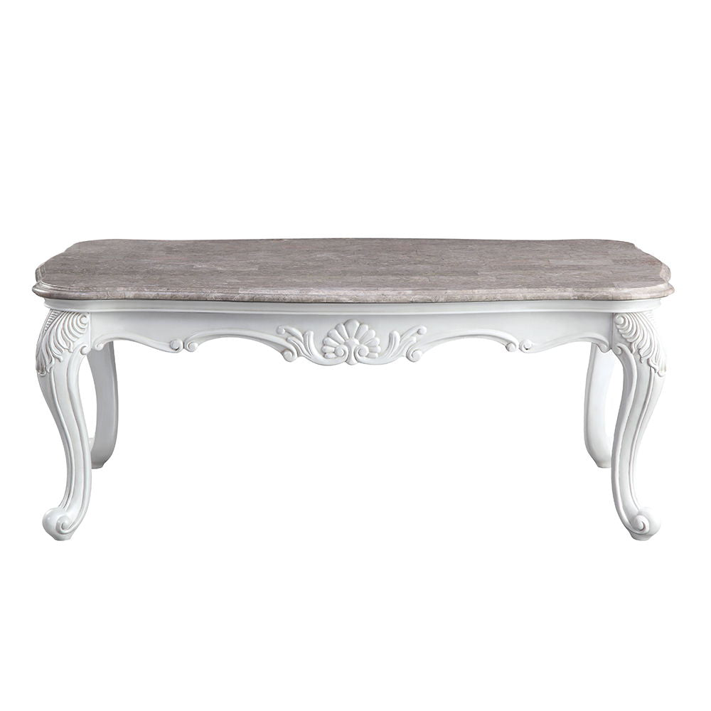 Ciddrenar - Coffee Table - Marble Top & White - Urban Living Furniture (Los Angeles, CA)