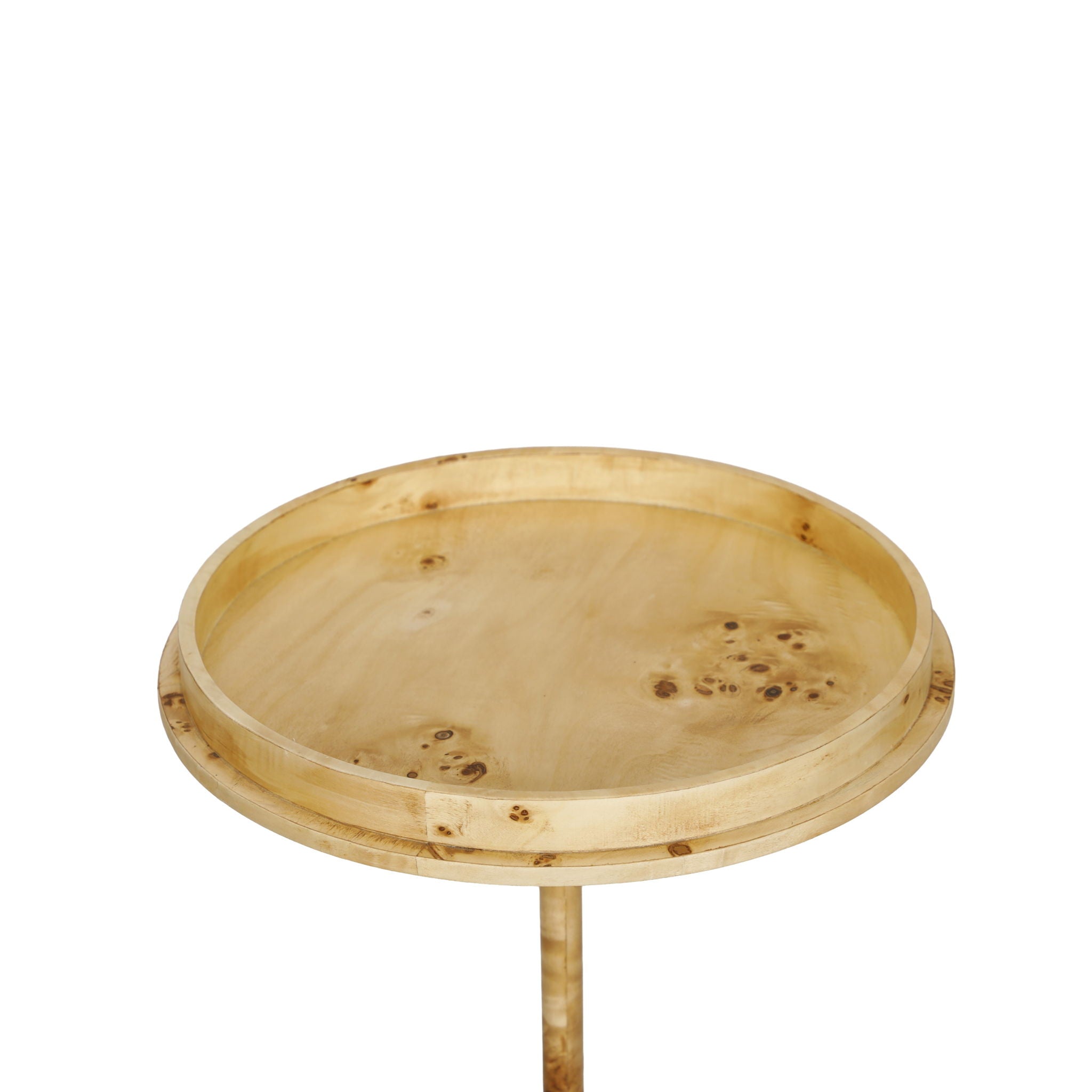 Destin - Burl Designer Side Table - Natural - Urban Living Furniture (Los Angeles, CA)