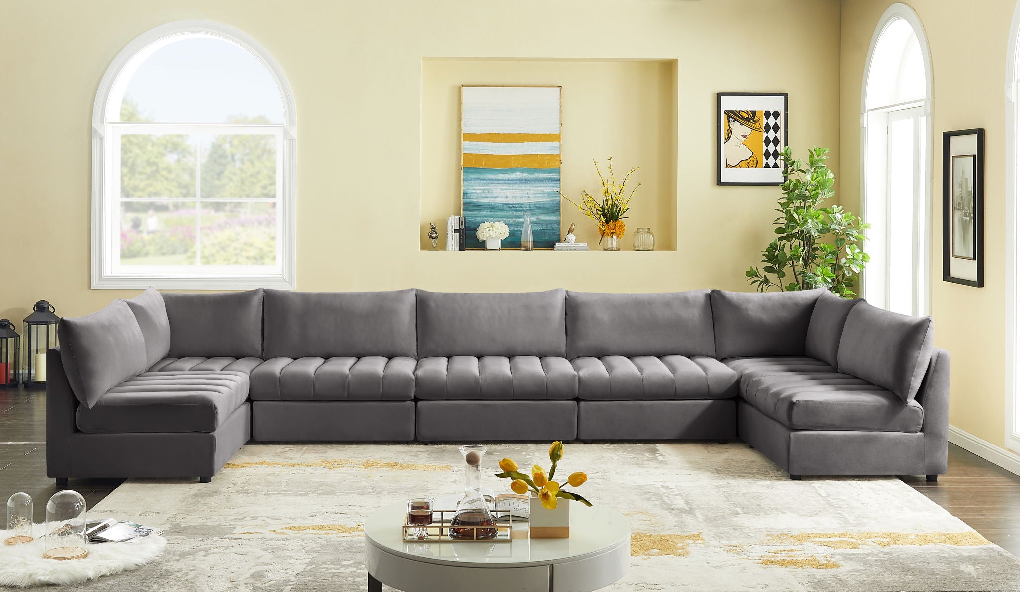 Jacob - Modular U-Shaped Sectional 7 Piece - Urban Living Furniture (Los Angeles, CA)