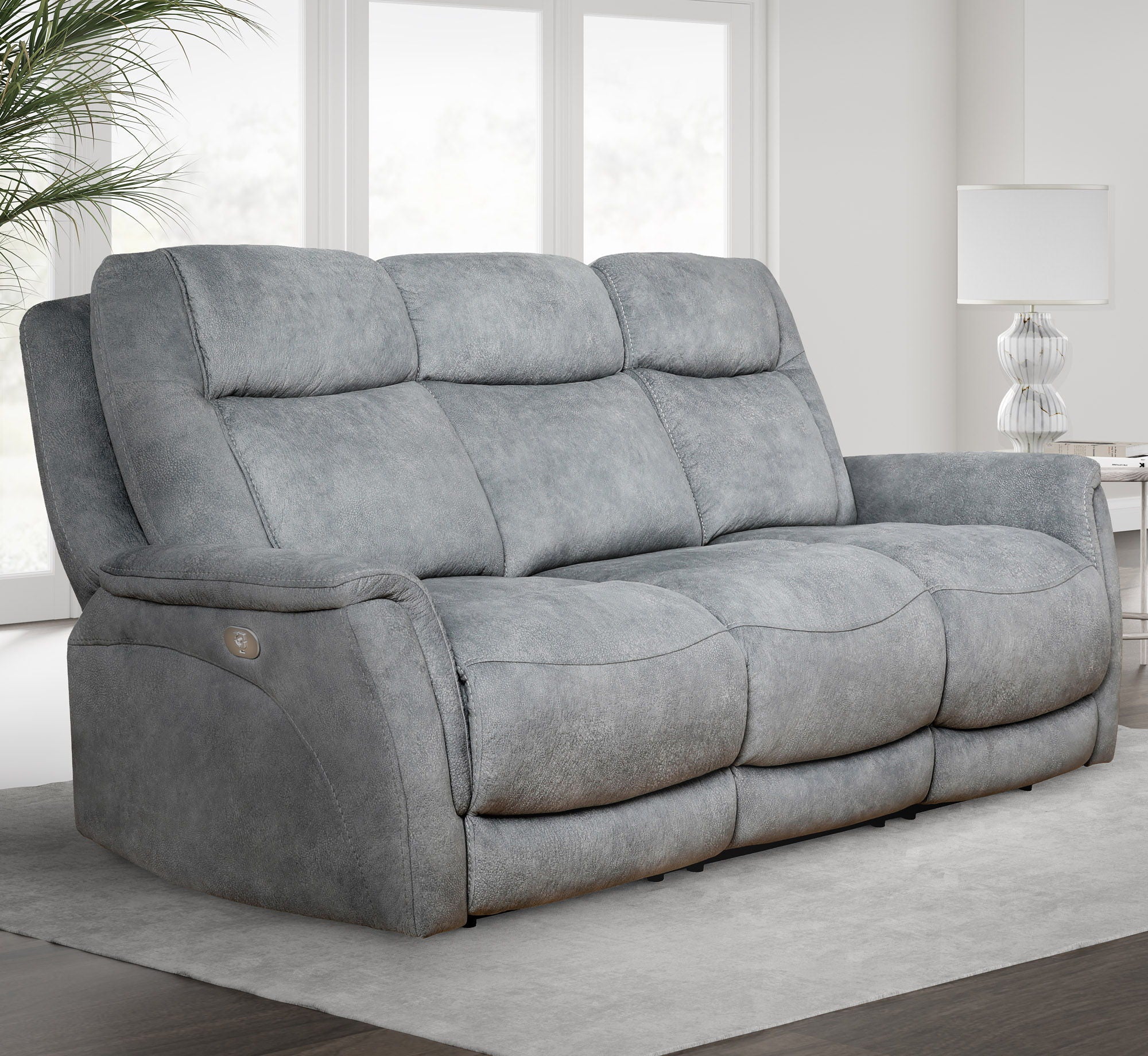 Linus - Zero Gravity Power Reclining Sofa - Hudson Gray - Urban Living Furniture (Los Angeles, CA)