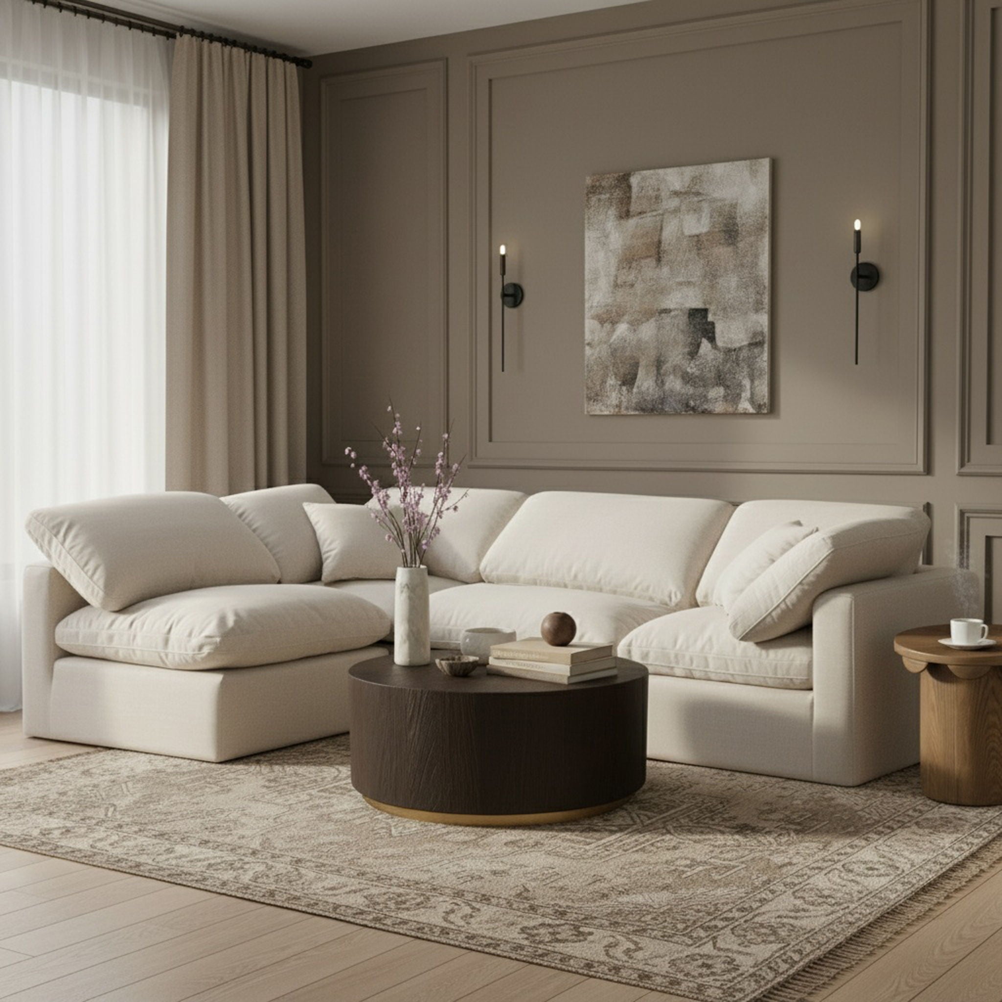 Indulge - Linen 4 Piece Modular Sectional - Urban Living Furniture (Los Angeles, CA)