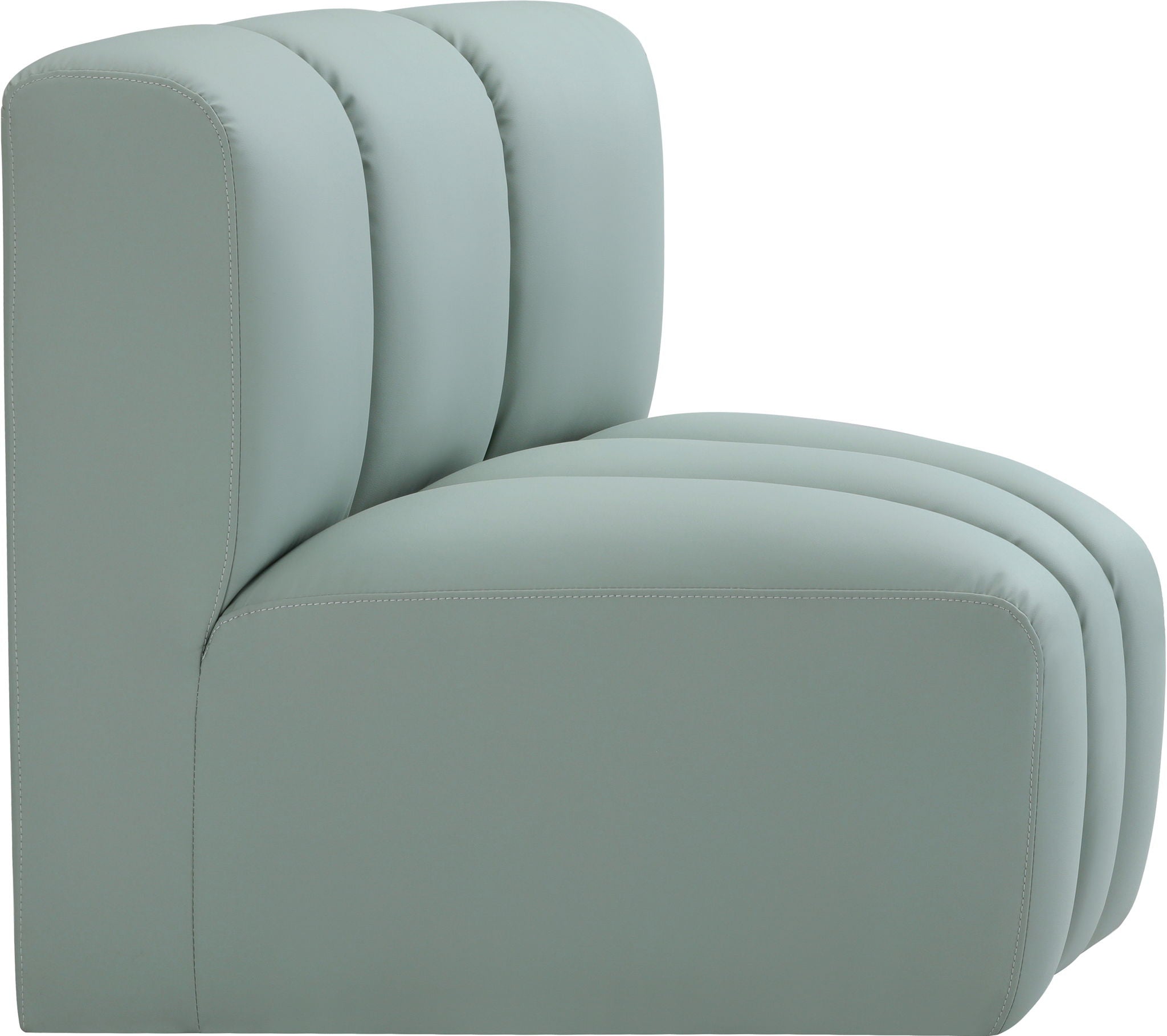 Arc - Faux Leather Curved Corner Chair - Urban Living Furniture (Los Angeles, CA)