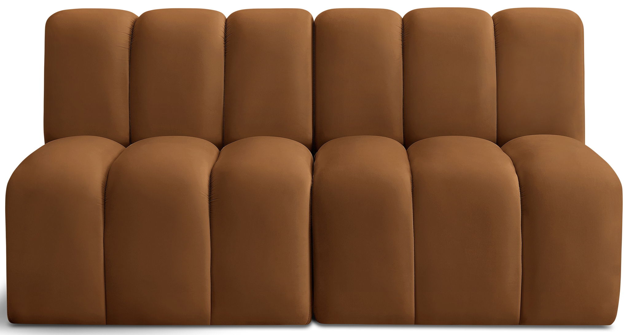 Arc - Velvet 2 Seats Modular Sofa - Saddle - Urban Living Furniture (Los Angeles, CA)