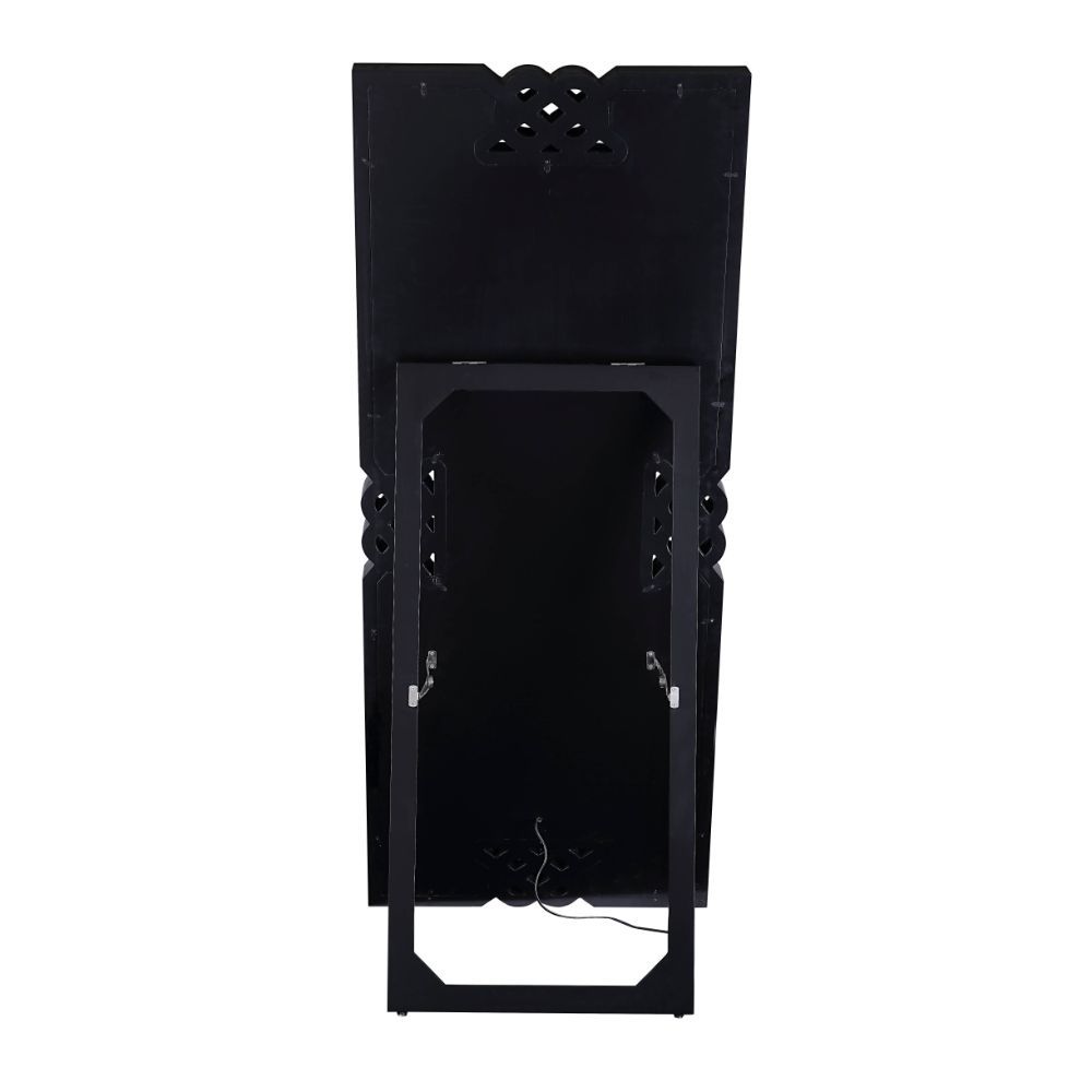 Noralie - 63" Rectangular Floor Mirror With Faux Diamonds - Mirrored - Urban Living Furniture (Los Angeles, CA)