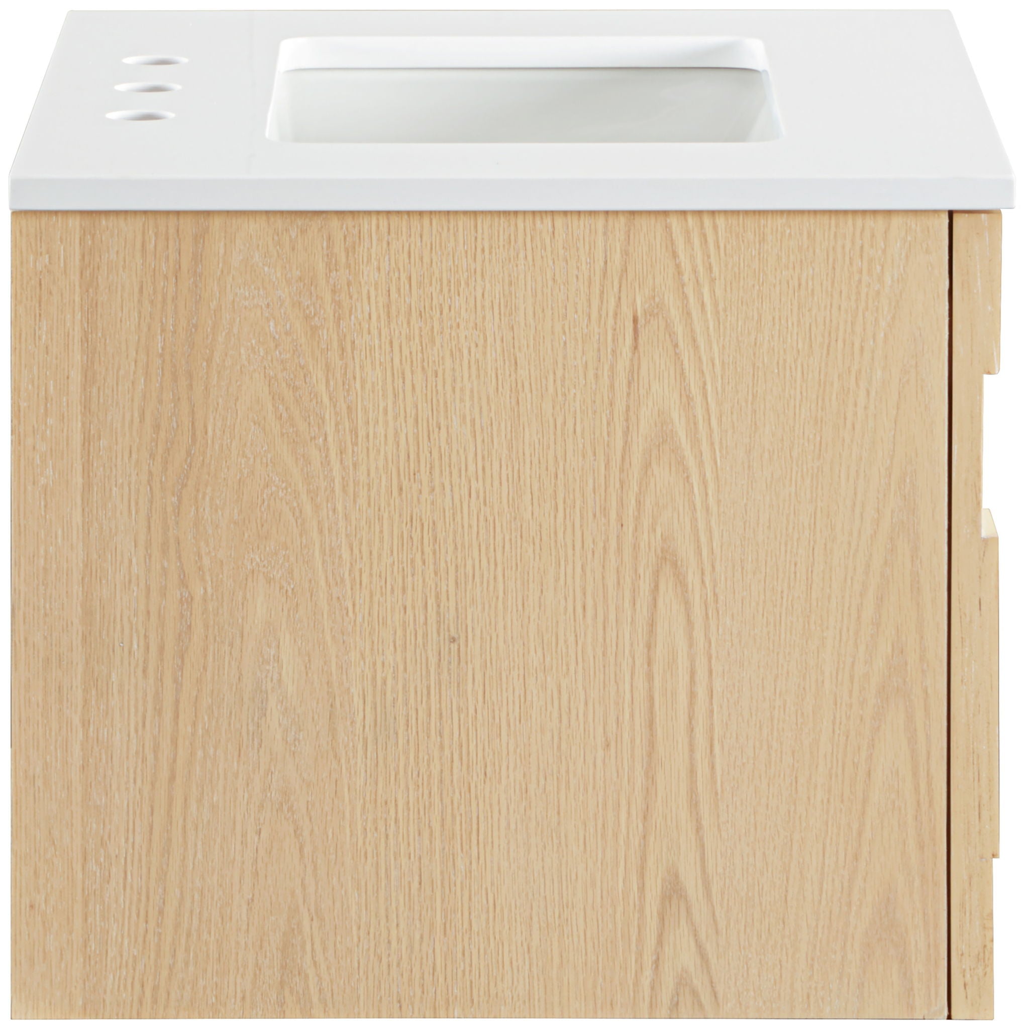 Leonardo - Engineered Stone And Solid Wood 24" Wall Mounted Bathroom Vanity - Urban Living Furniture (Los Angeles, CA)