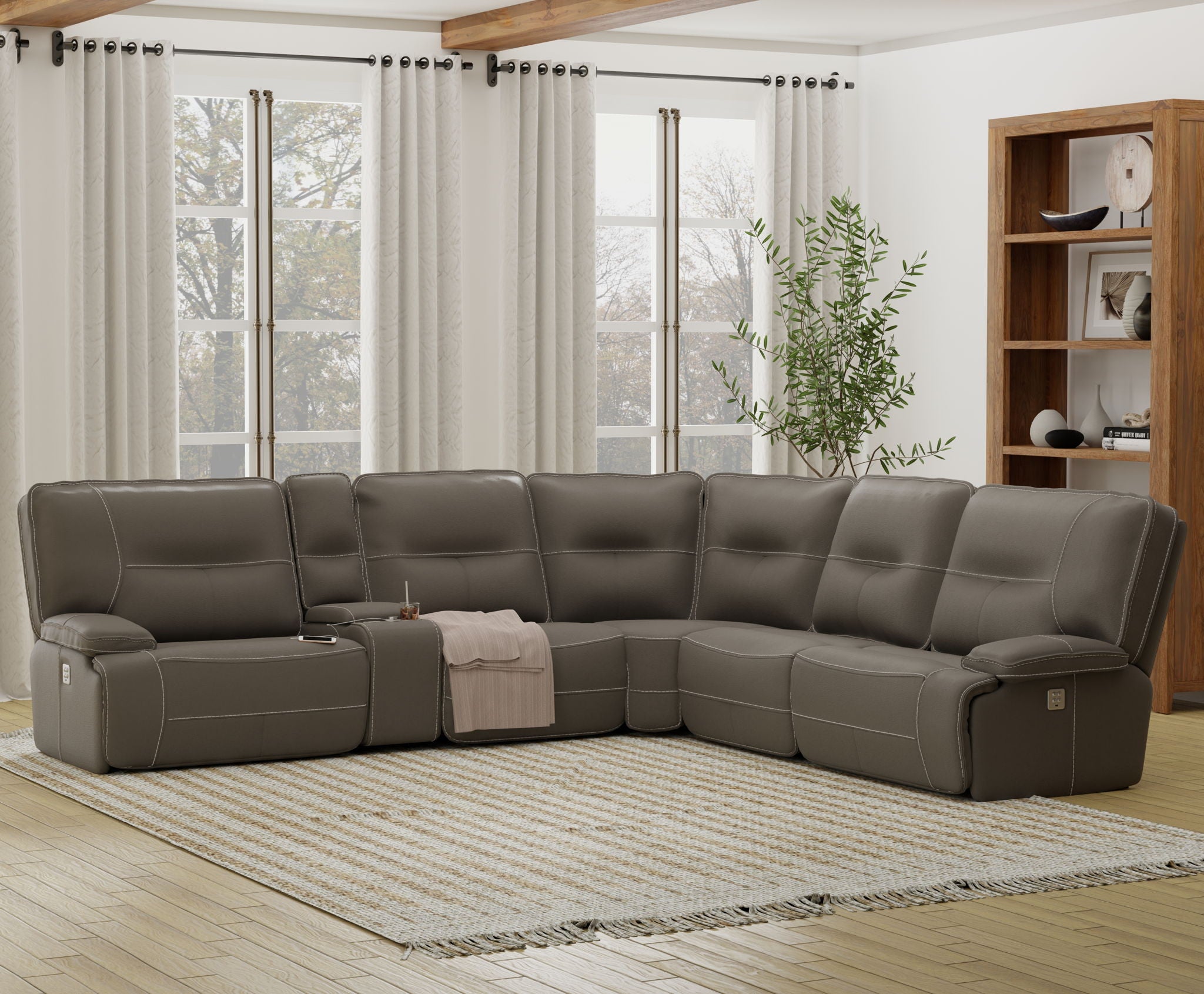 Spartacus - Power Reclining Sectional - Urban Living Furniture (Los Angeles, CA)