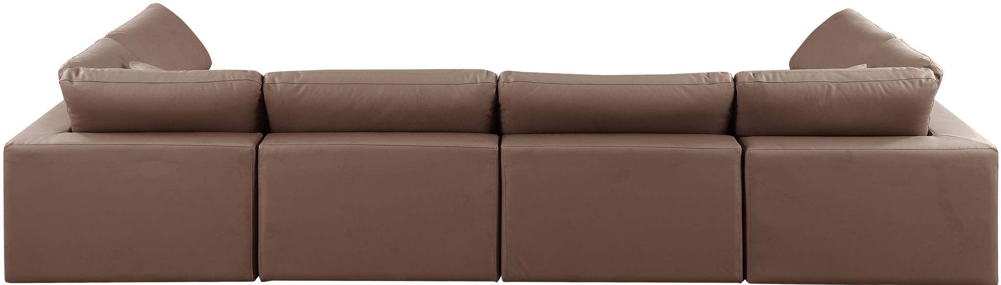 Comfy - 6 Piece Faux Leather Modular Armless Sectional - Urban Living Furniture (Los Angeles, CA)