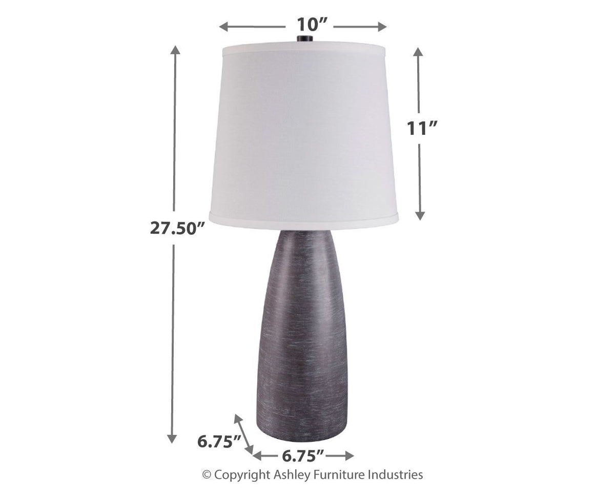 Shavontae - Poly Table Lamp (Set of 2) - Gray - Urban Living Furniture (Los Angeles, CA)