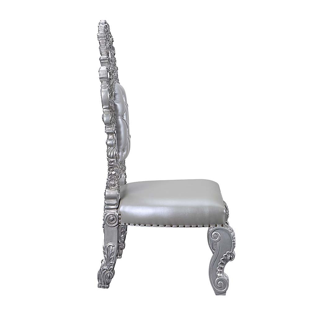 Valkyrie - Side Chair (Set of 2) - Antique Platinum - Urban Living Furniture (Los Angeles, CA)