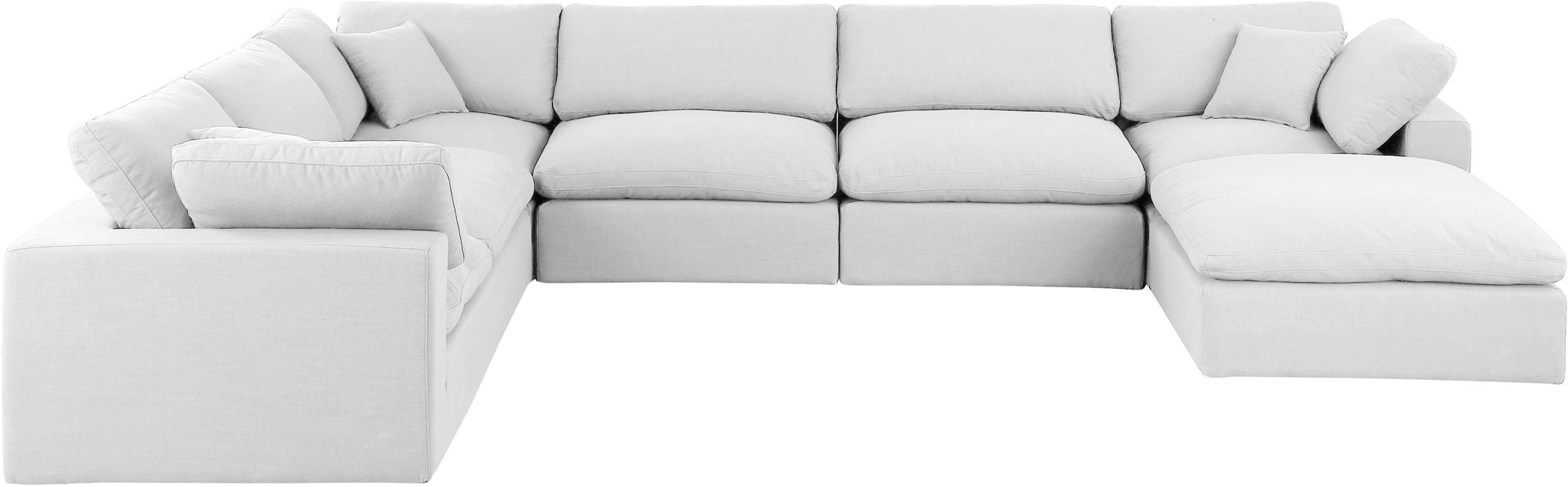 Comfy - 7 Piece Linen Modular Sectional With Chaise - Urban Living Furniture (Los Angeles, CA)