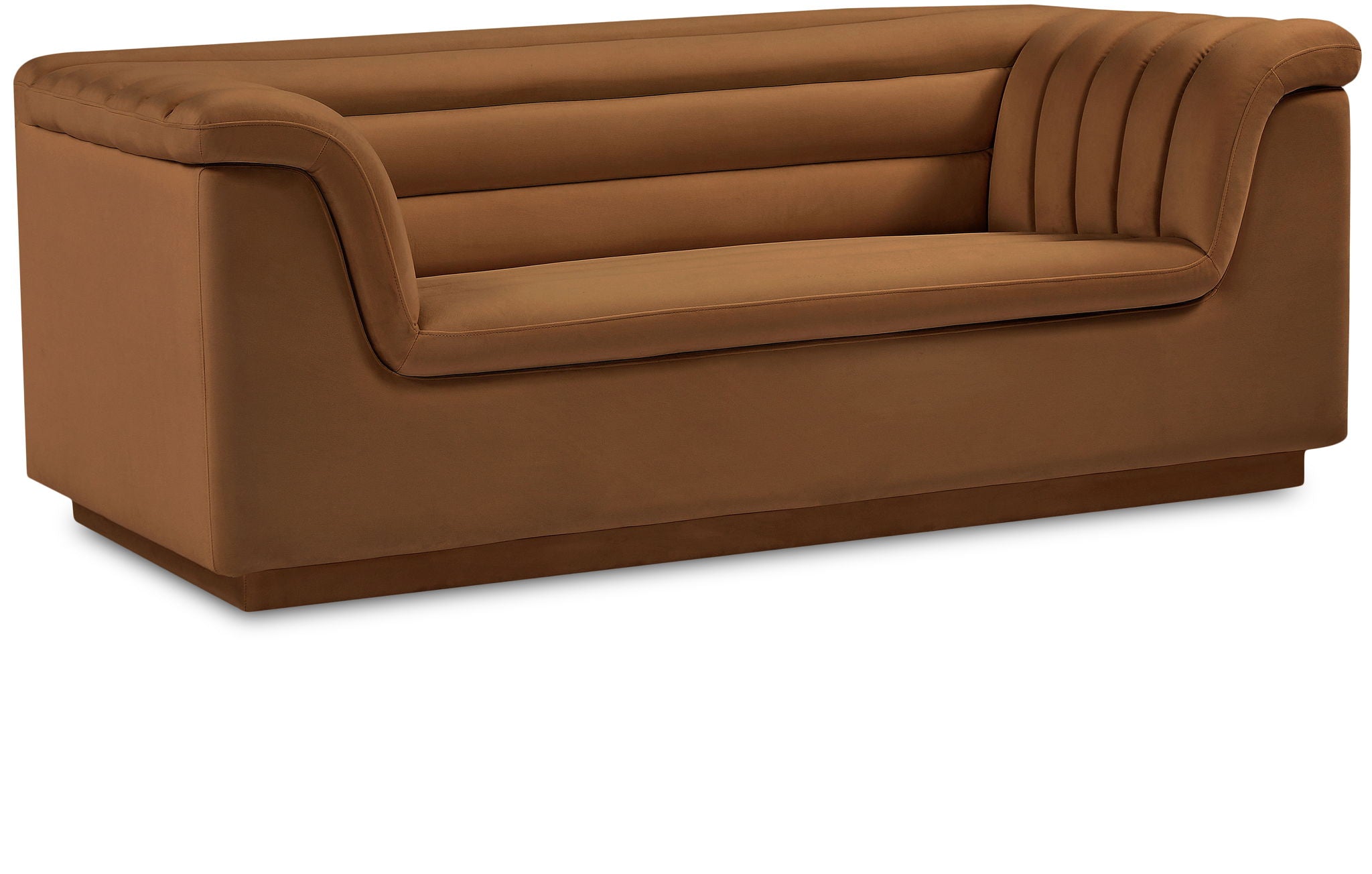Cascade - Velvet Loveseat - Saddle - Urban Living Furniture (Los Angeles, CA)
