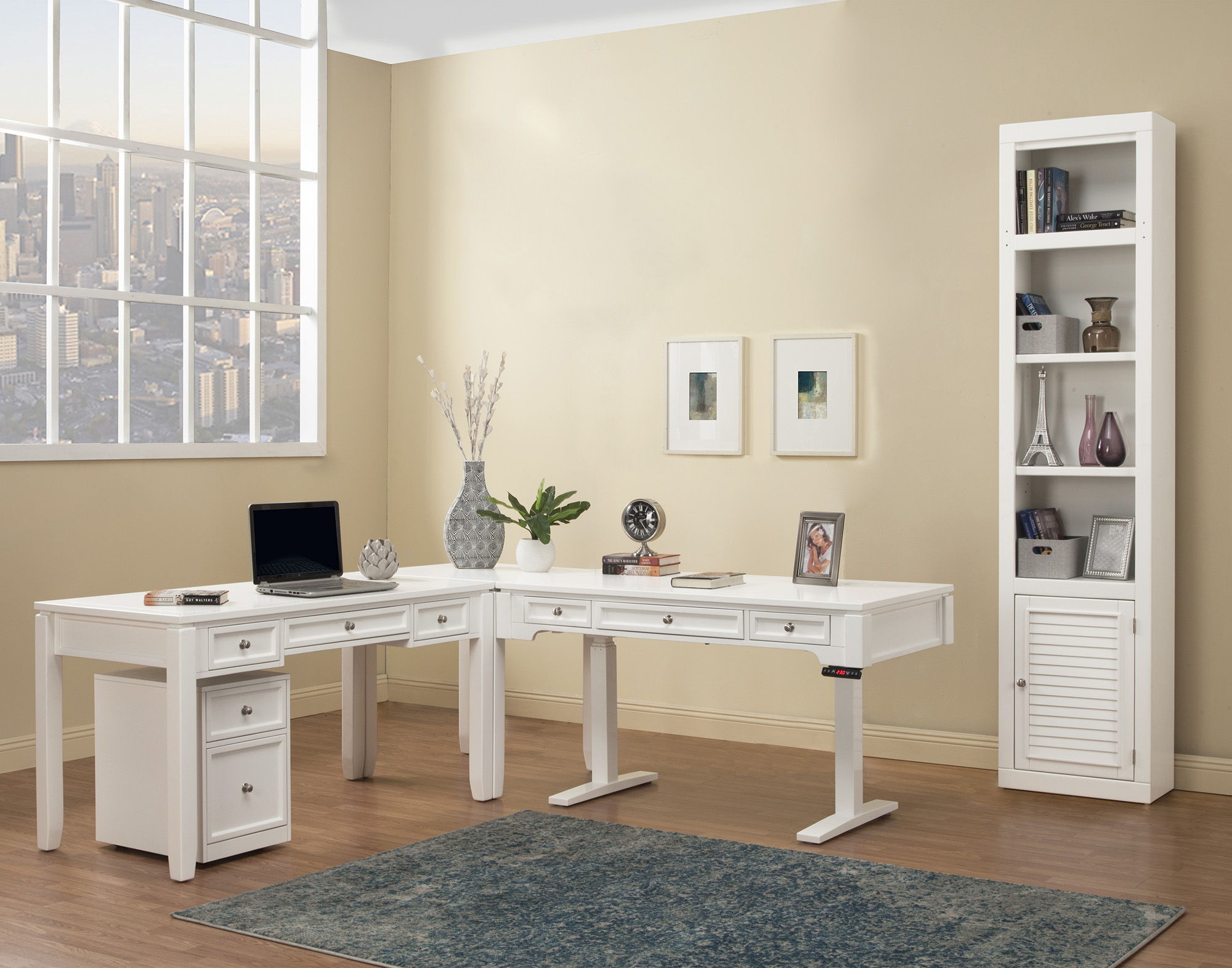 Boca - Rolling File Cabinet - Cottage White