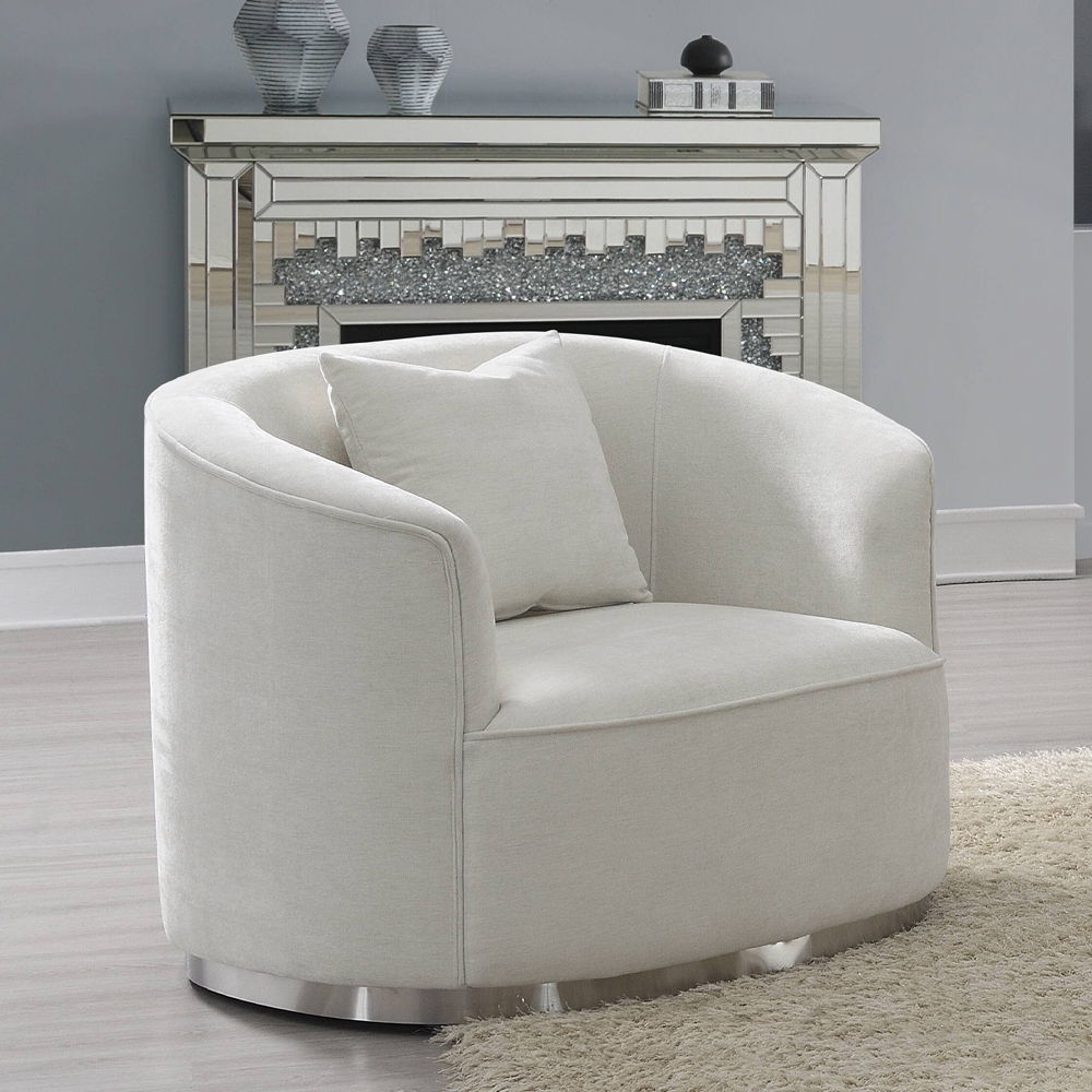Odette - Chair With Pillow - Beige Chenille - Urban Living Furniture (Los Angeles, CA)