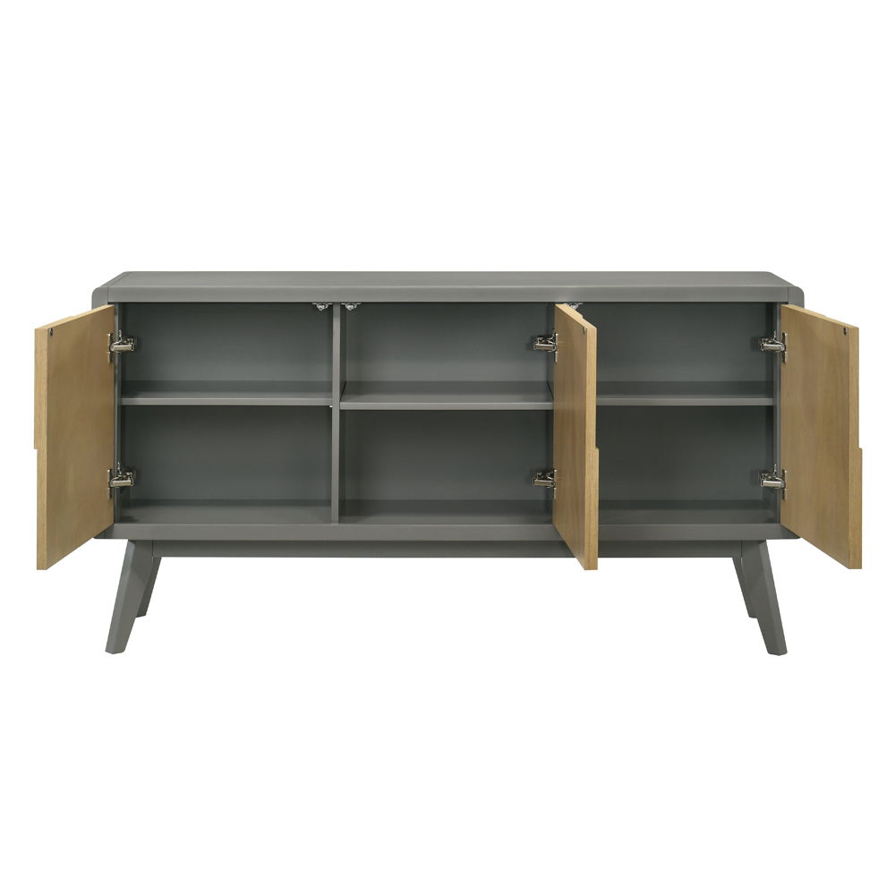 Blayde - Server - Light Gray & Natural Finish - Urban Living Furniture (Los Angeles, CA)