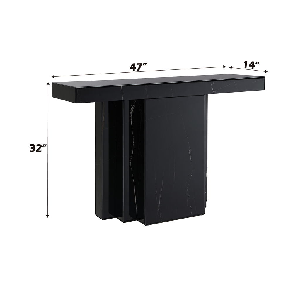 Drisana - Console Table - Black Mirrored - Urban Living Furniture (Los Angeles, CA)