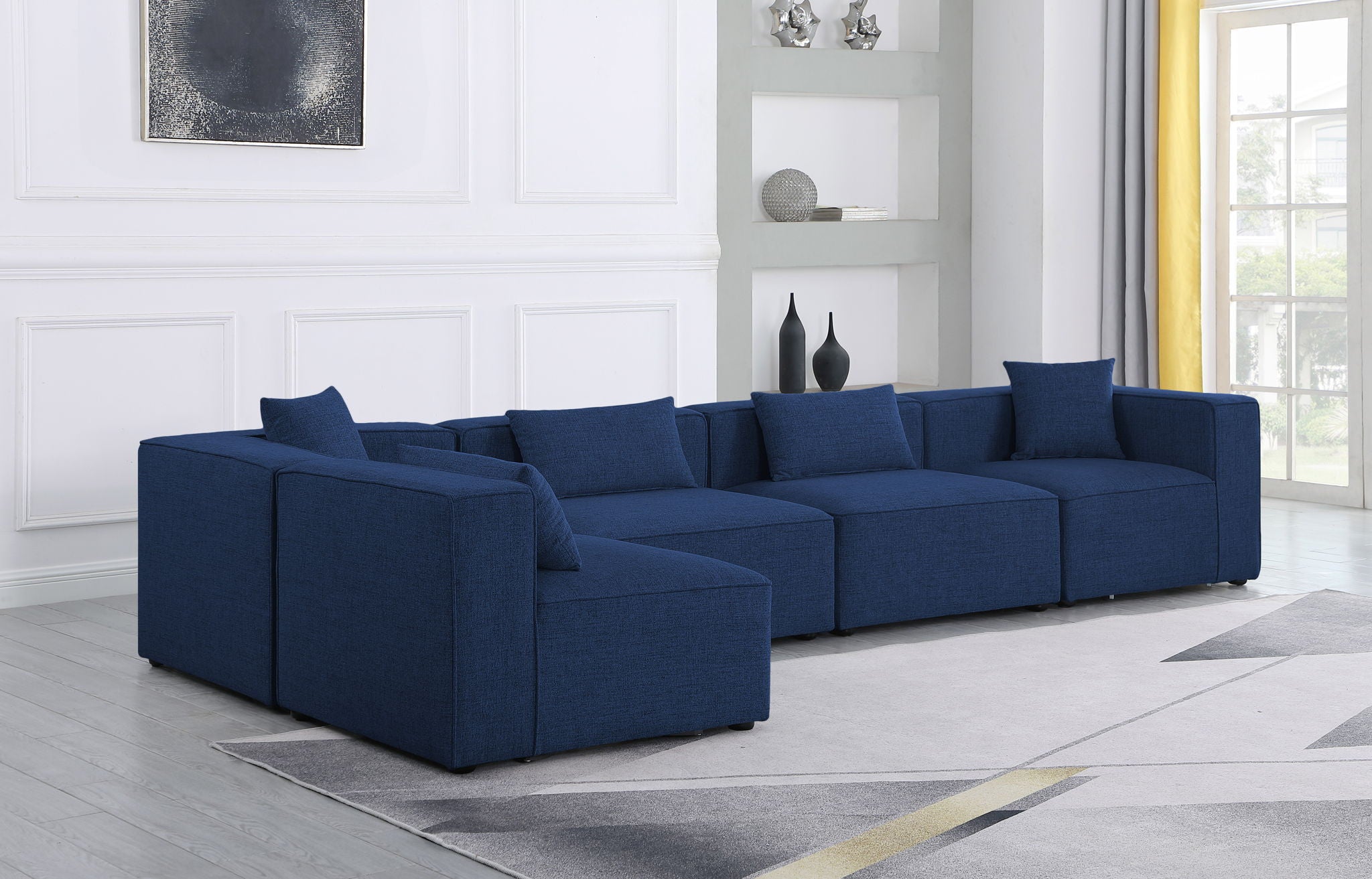 Cube - Linen 5 Piece Modular Sectional - Urban Living Furniture (Los Angeles, CA)