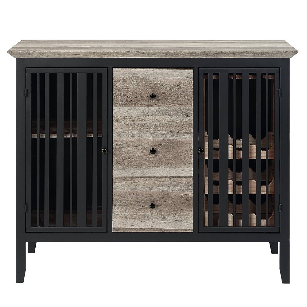 Zudora - Server - Antique Oak & Sandy Black - Urban Living Furniture (Los Angeles, CA)