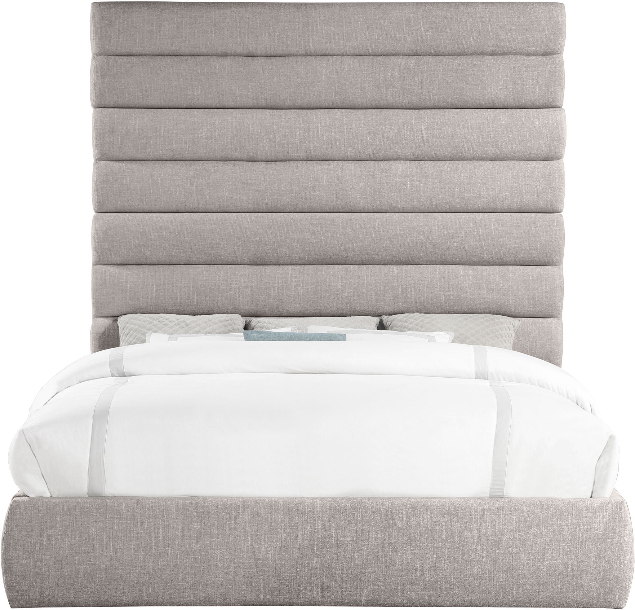 Adam - Linen Fabric Bed With 89" Headboard - Urban Living Furniture (Los Angeles, CA)