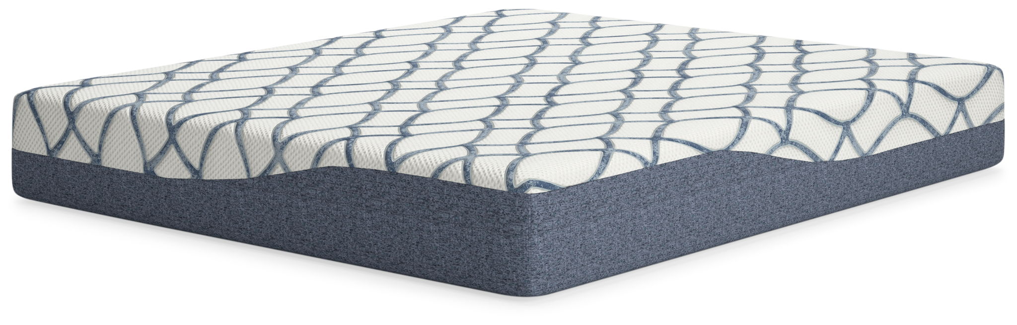 12 Inch Chime Elite 2.0 - White / Blue - California King Mattress - Urban Living Furniture (Los Angeles, CA)