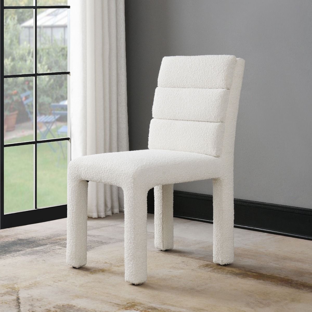 Hettie - Side Chair (Set of 2) - Beige Boucle - Urban Living Furniture (Los Angeles, CA)