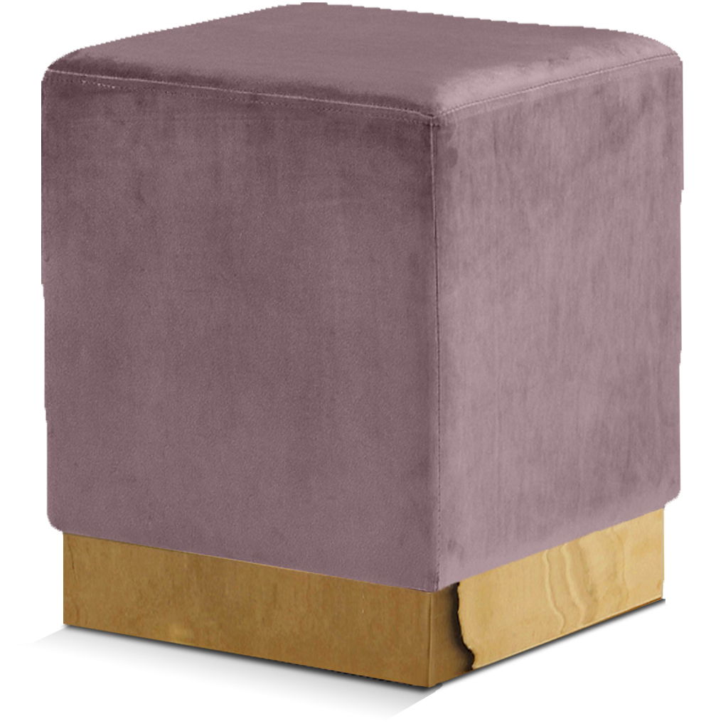 Jax - Stool Ottoman with Gold Base - Urban Living Furniture (Los Angeles, CA)