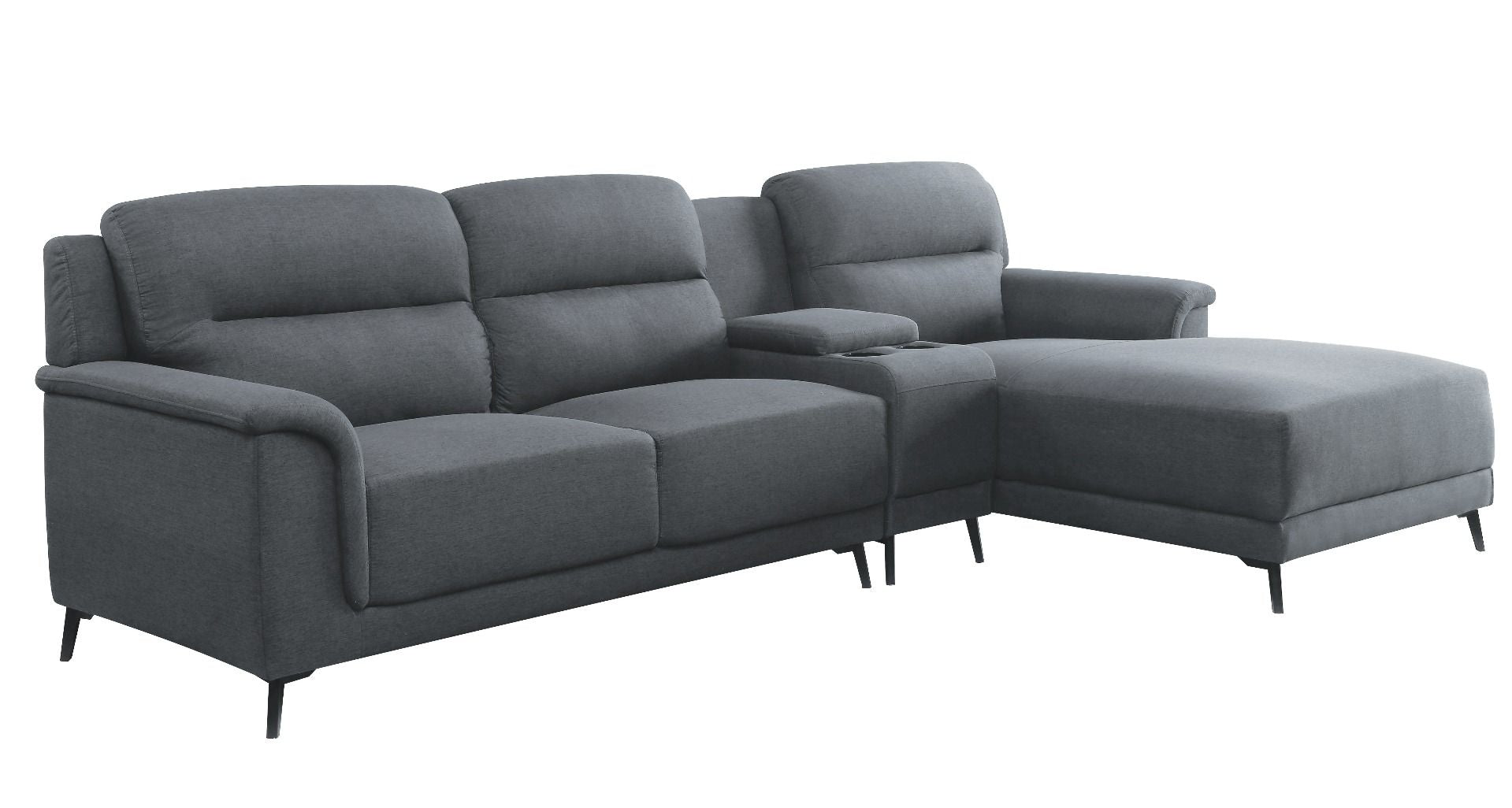 Walcher - Sectional Sofa - Gray Linen - Urban Living Furniture (Los Angeles, CA)