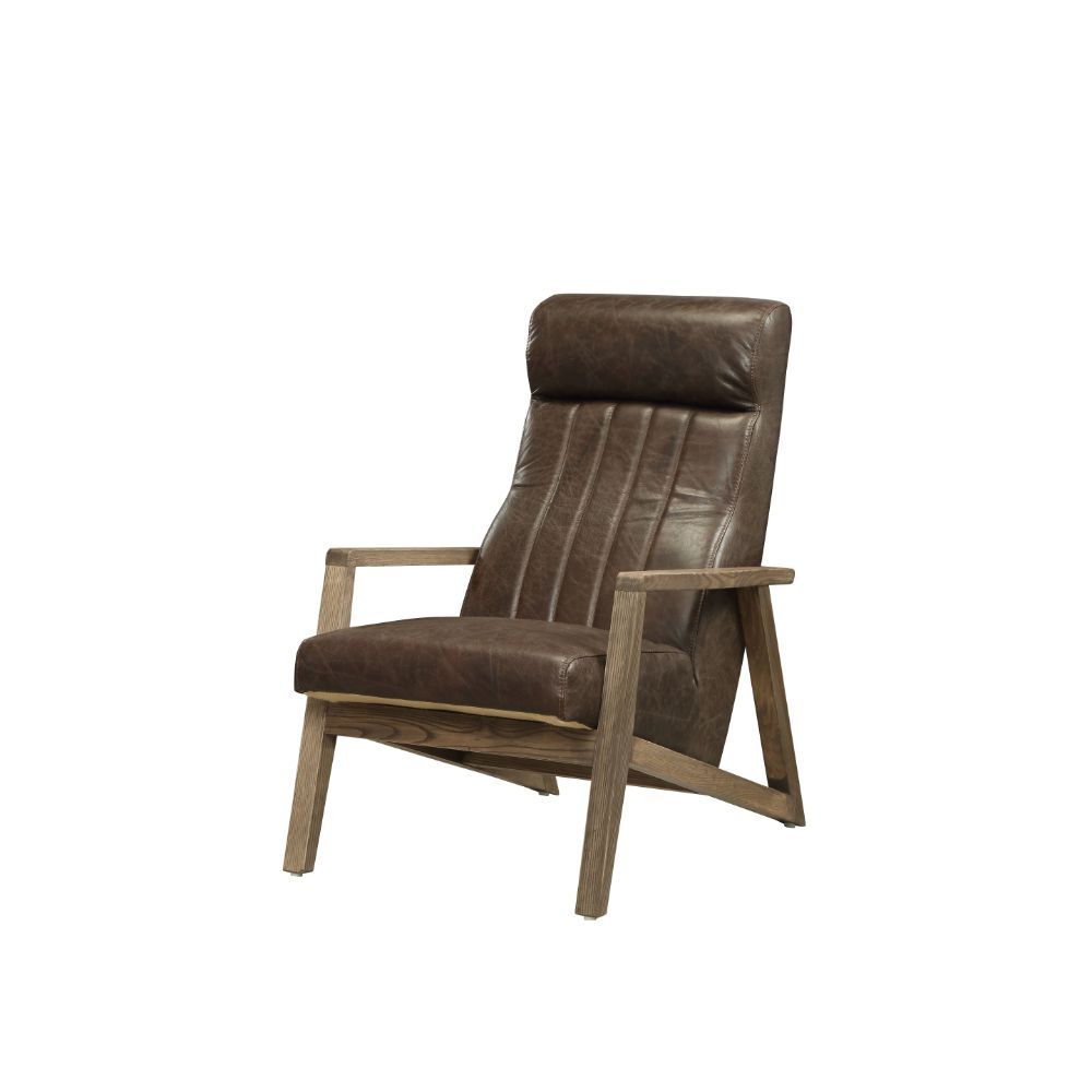 Emint - Accent Chair - Distress Chocolate Top Grain Leather - Urban Living Furniture (Los Angeles, CA)