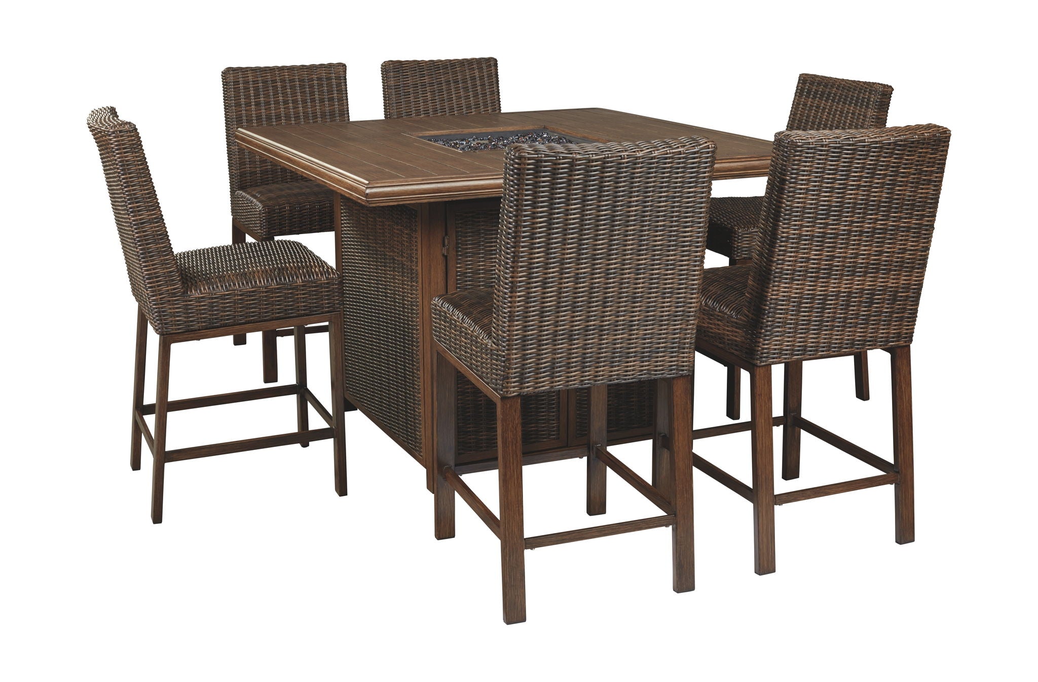 Paradise Trail - Outdoor Fire Pit Table Set - Urban Living Furniture (Los Angeles, CA)