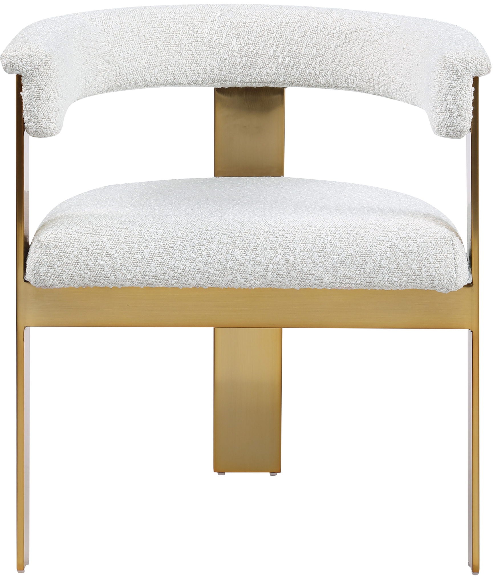 Romeo - Boucle Dining Chair With Gold Base (Set of 2) - Urban Living Furniture (Los Angeles, CA)