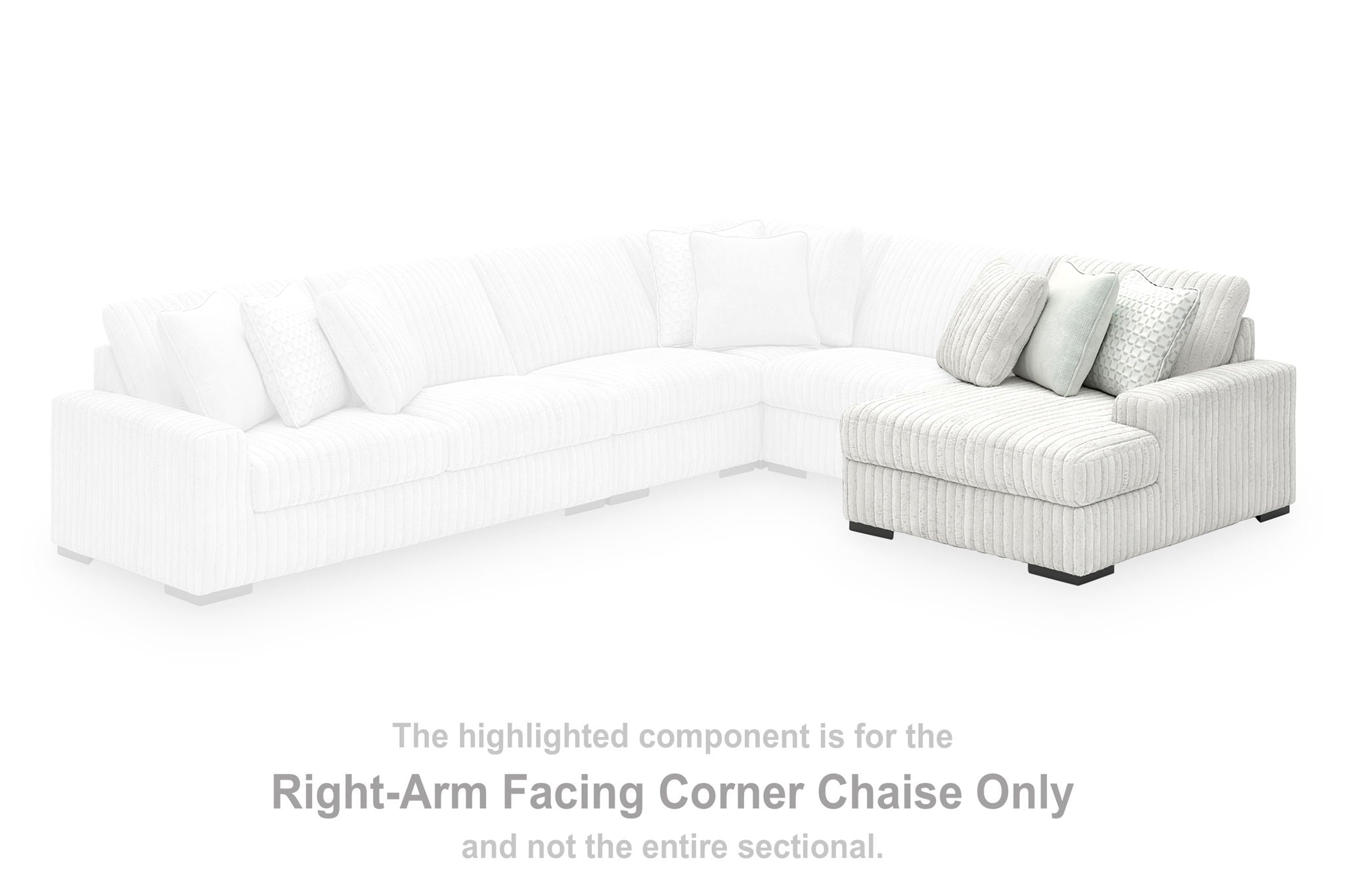 Stupendous - RAF Corner Chaise - Alloy - Urban Living Furniture (Los Angeles, CA)