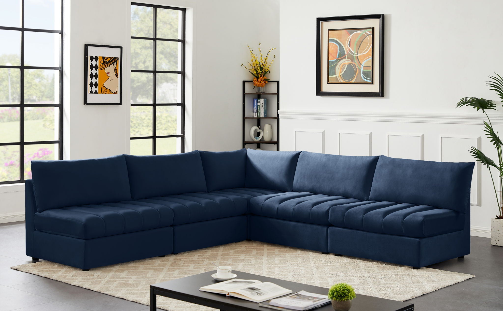 Jacob - Modular Corner Armless Sectional 5 Piece - Urban Living Furniture (Los Angeles, CA)