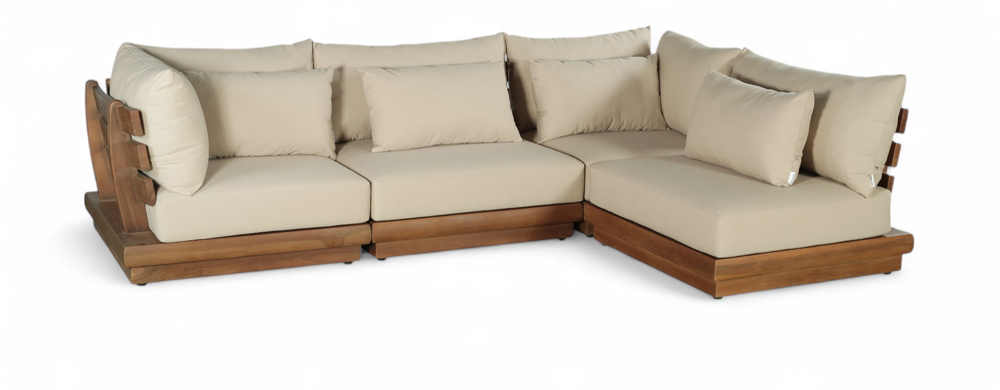 Mirella - 4 Piece Water Resistant Fabric Outdoor Patio Modular Sectional - Urban Living Furniture (Los Angeles, CA)