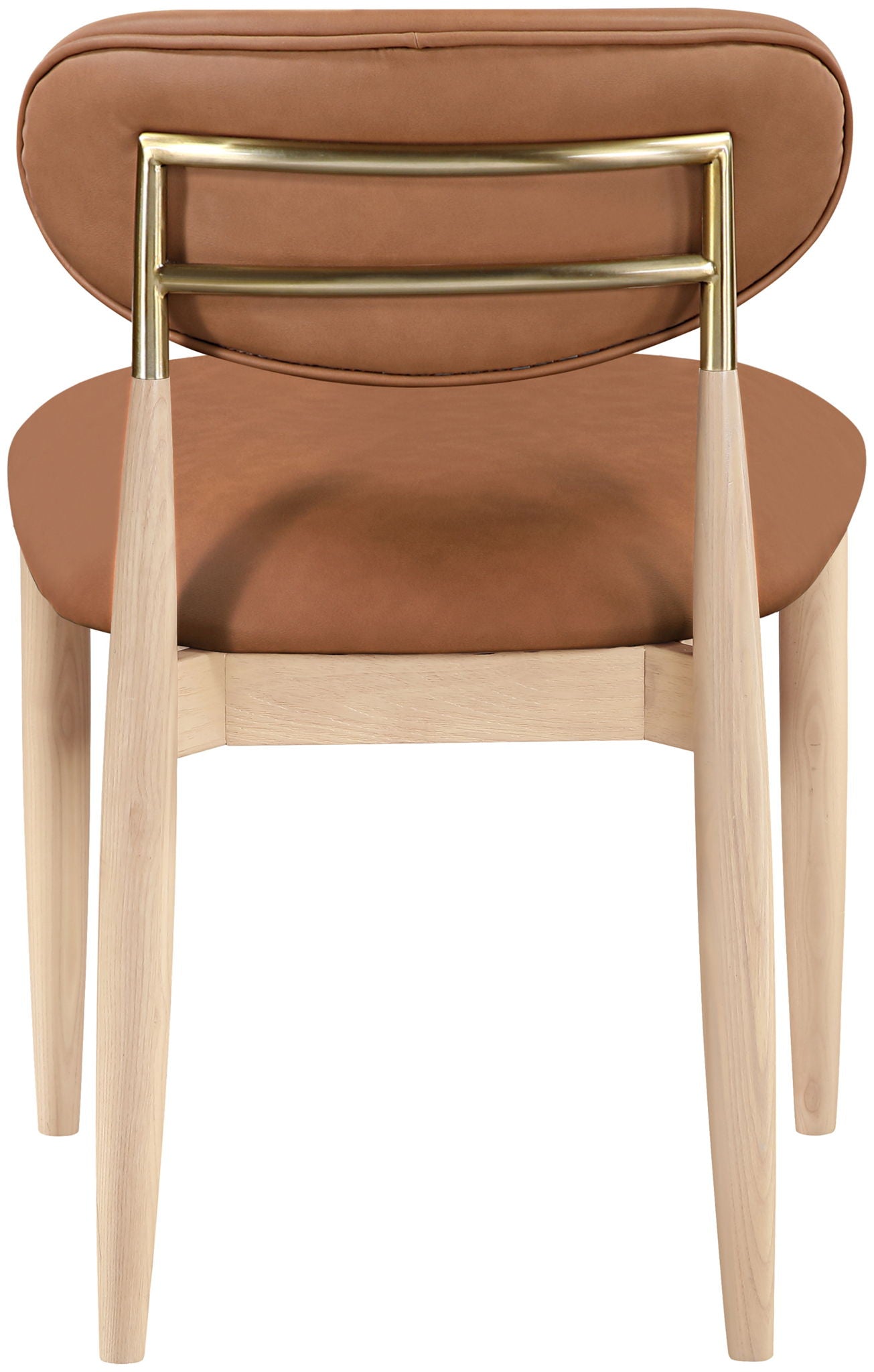 Riccio - Faux Leather Dining Side Chair (Set of 2) - Natural Frame - Urban Living Furniture (Los Angeles, CA)