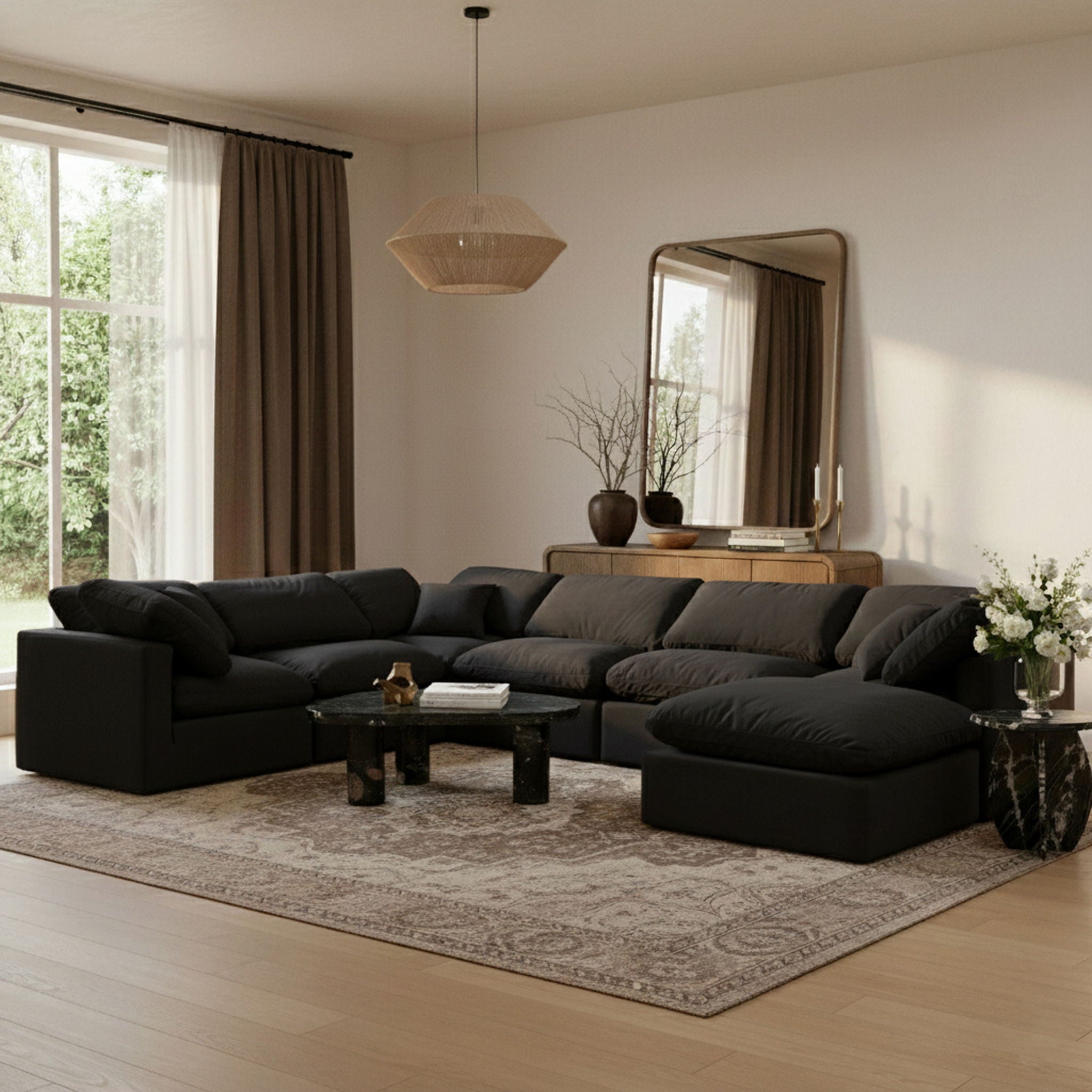 Indulge - Velvet 7 Piece Modular Sectional - Urban Living Furniture (Los Angeles, CA)