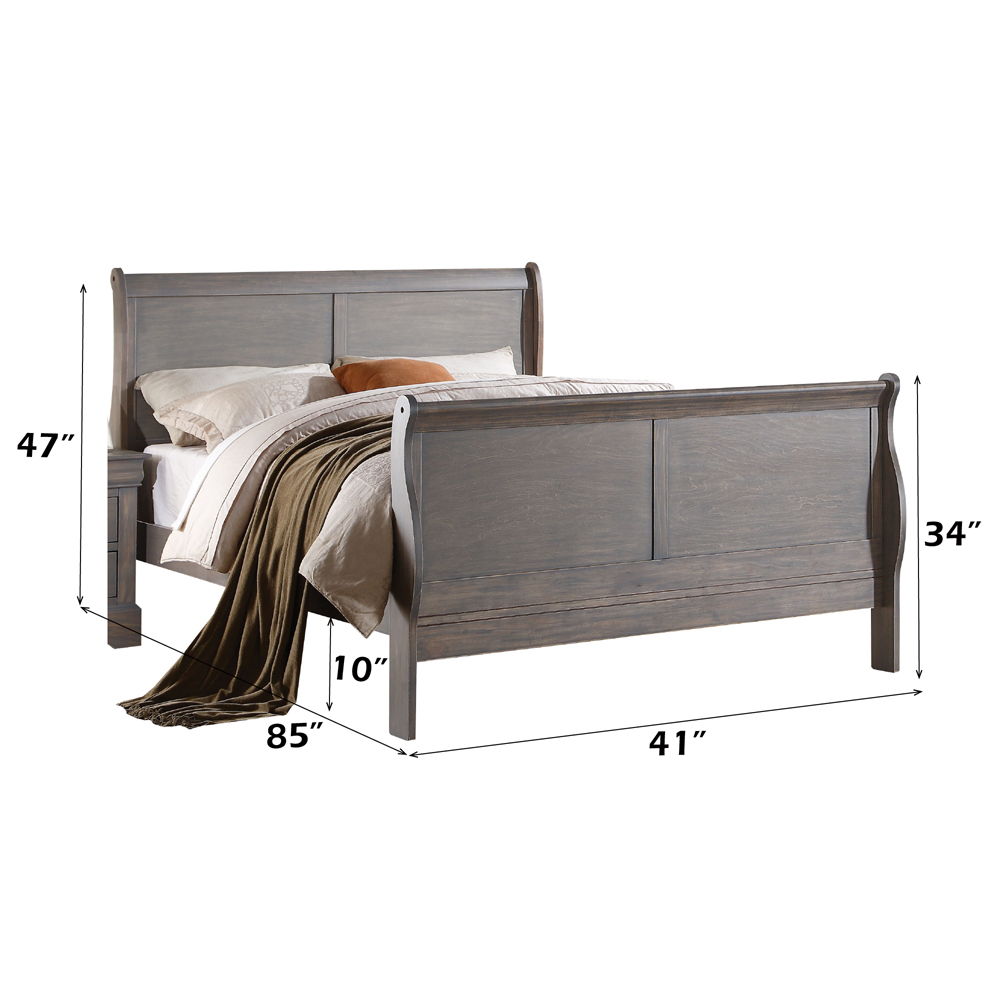 Louis Philippe III - Bed (FB 34"H) - Urban Living Furniture (Los Angeles, CA)