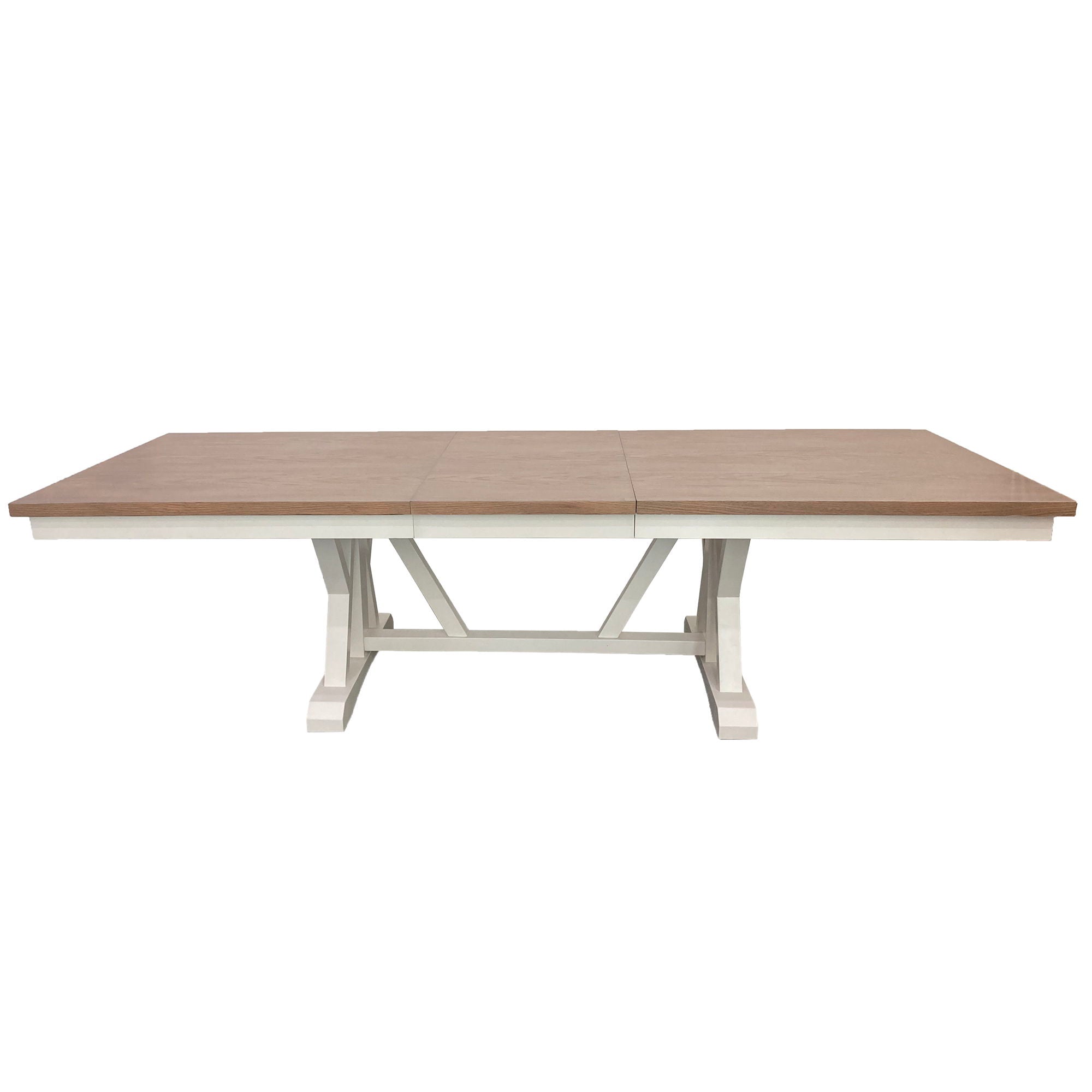 Americana Modern Dining - Trestle Dining Table With Extensions - Cotton - Urban Living Furniture (Los Angeles, CA)