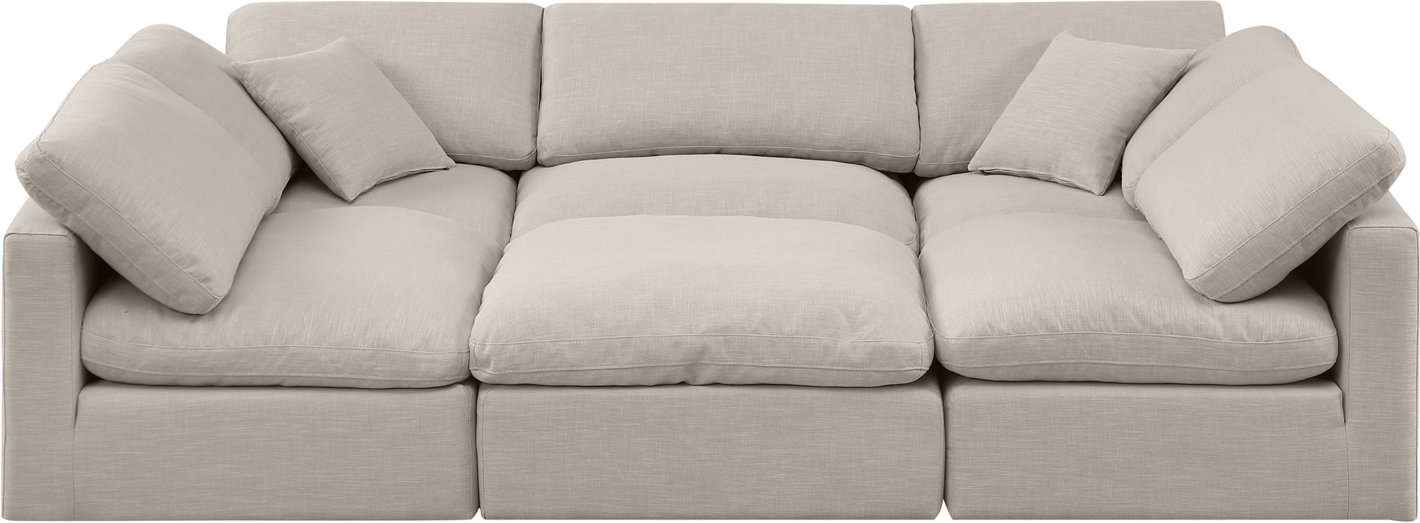 Indulge - Linen 6 Piece Modular Sectional - Urban Living Furniture (Los Angeles, CA)